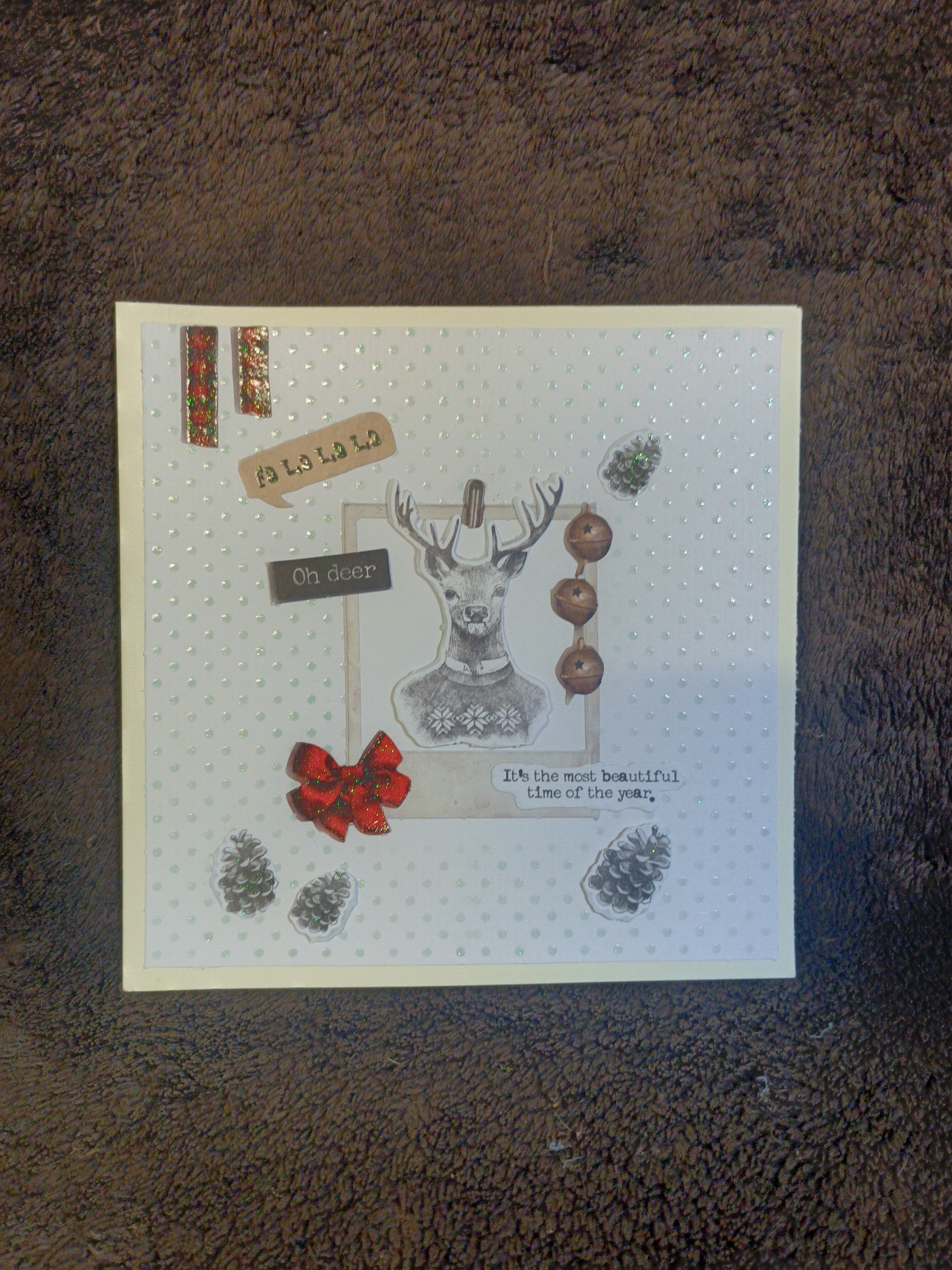 Carte de vœux de Noël personnalisée