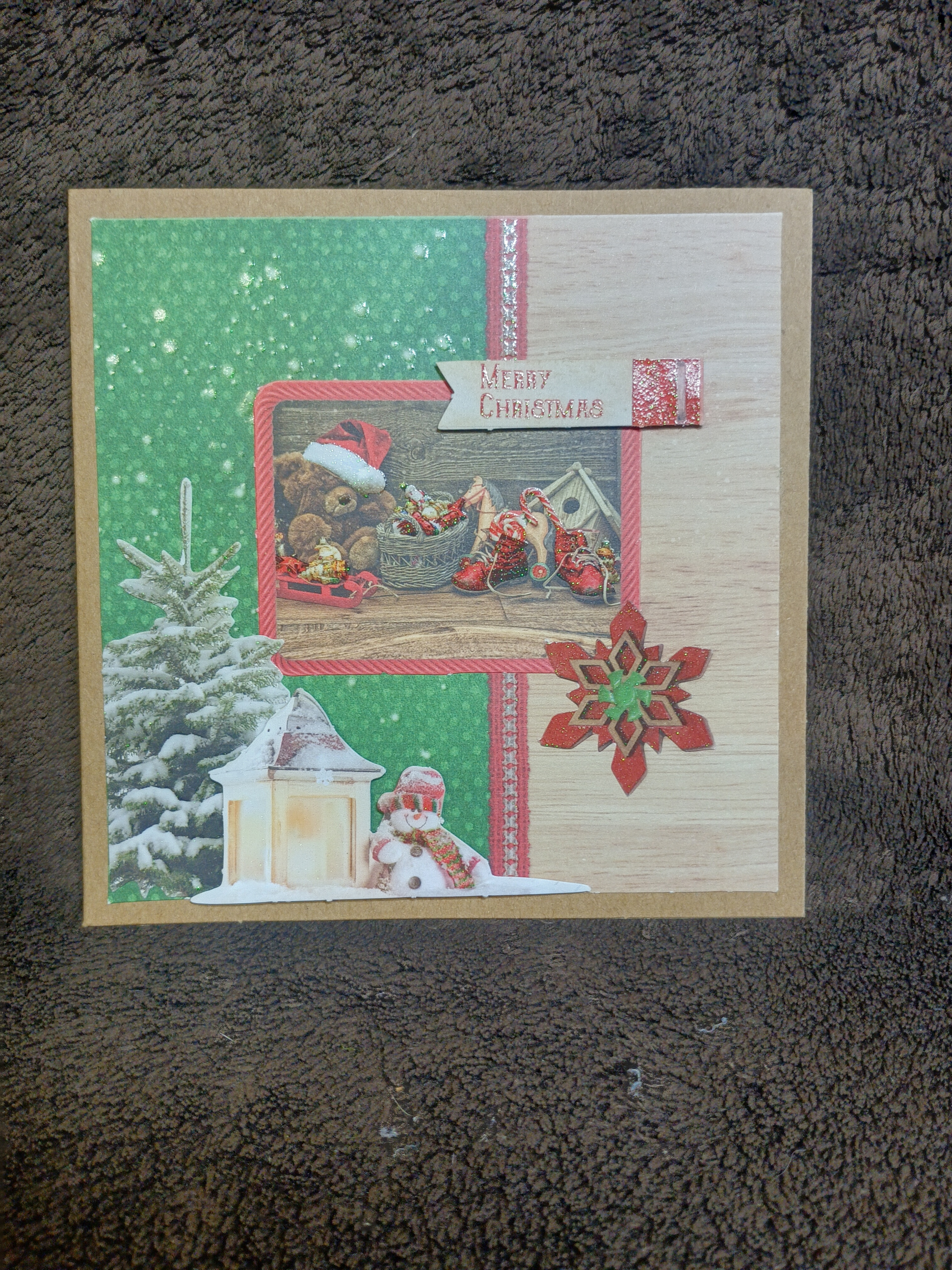 Carte de Noël artisanale