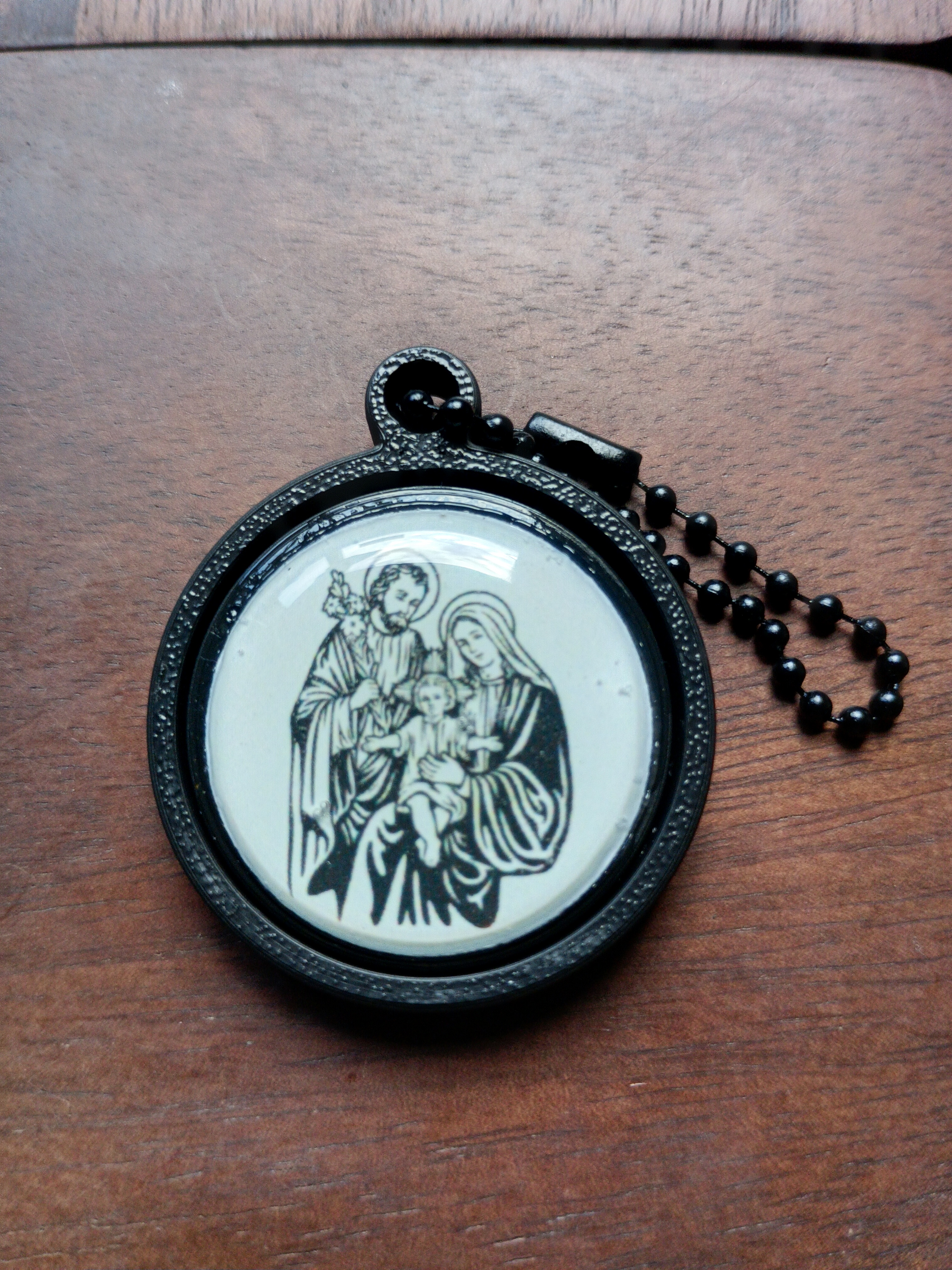 Porte-clés gyroscopique religieux