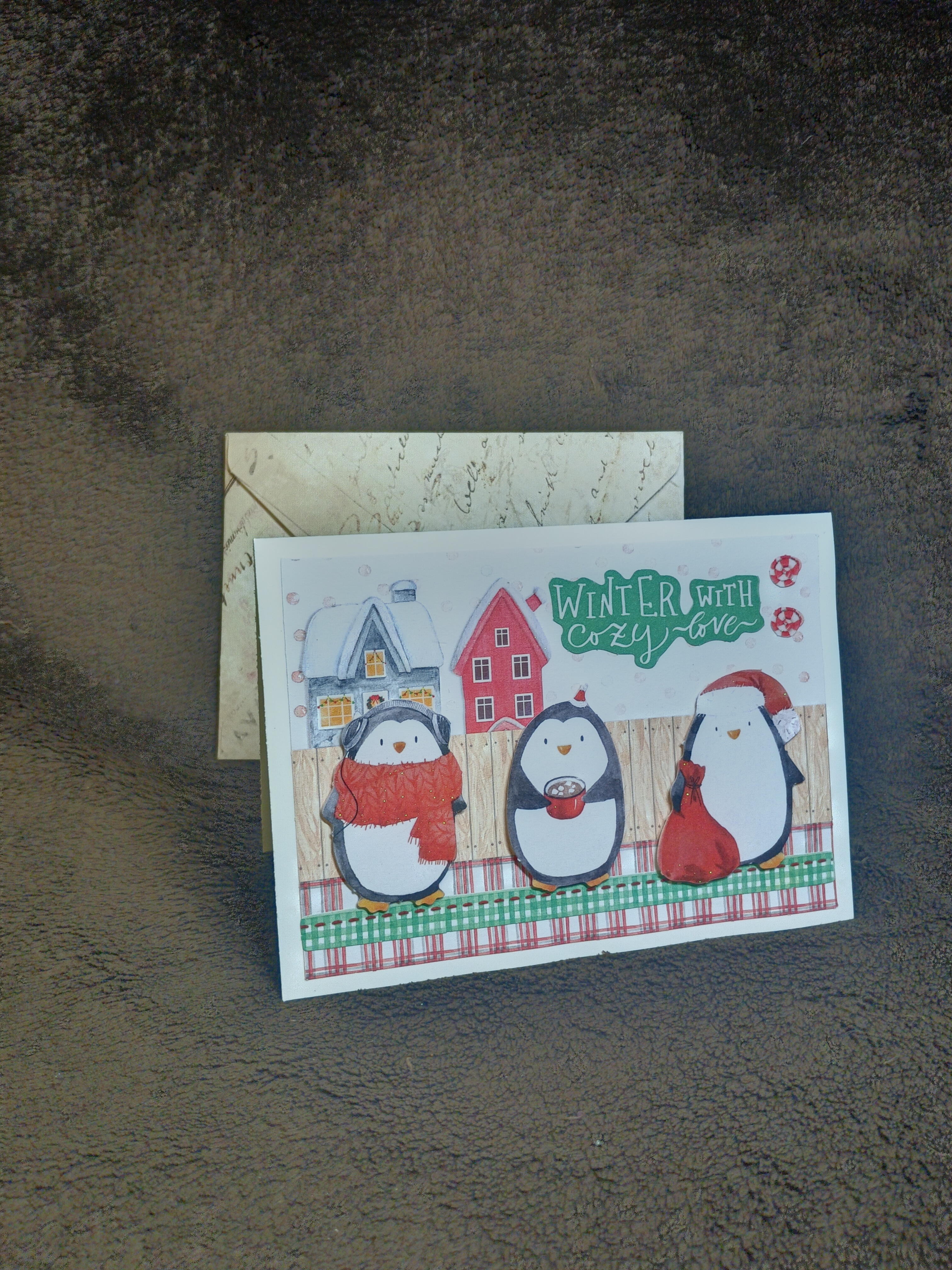 Carte de vœux hivernale