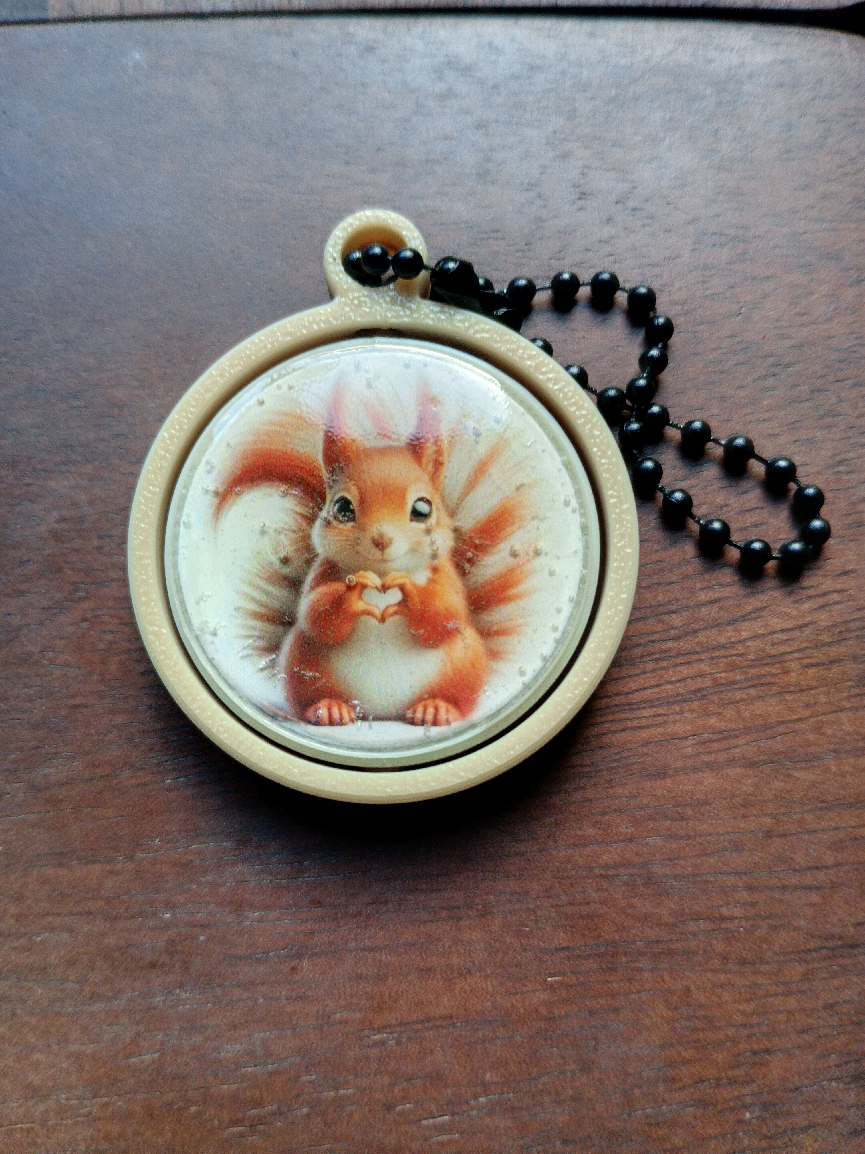 Porte-clés  gyroscopique écureuil