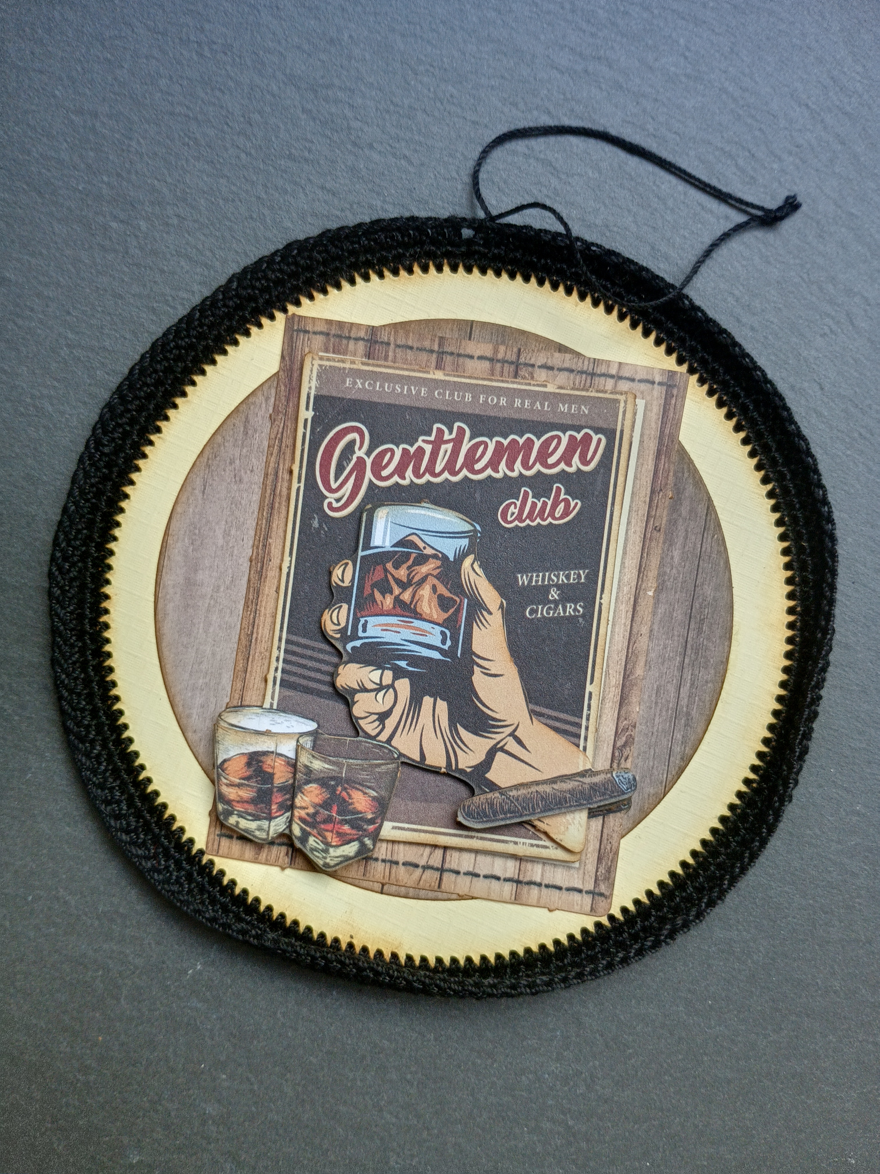 décoration crocheté Gentlemen Club
