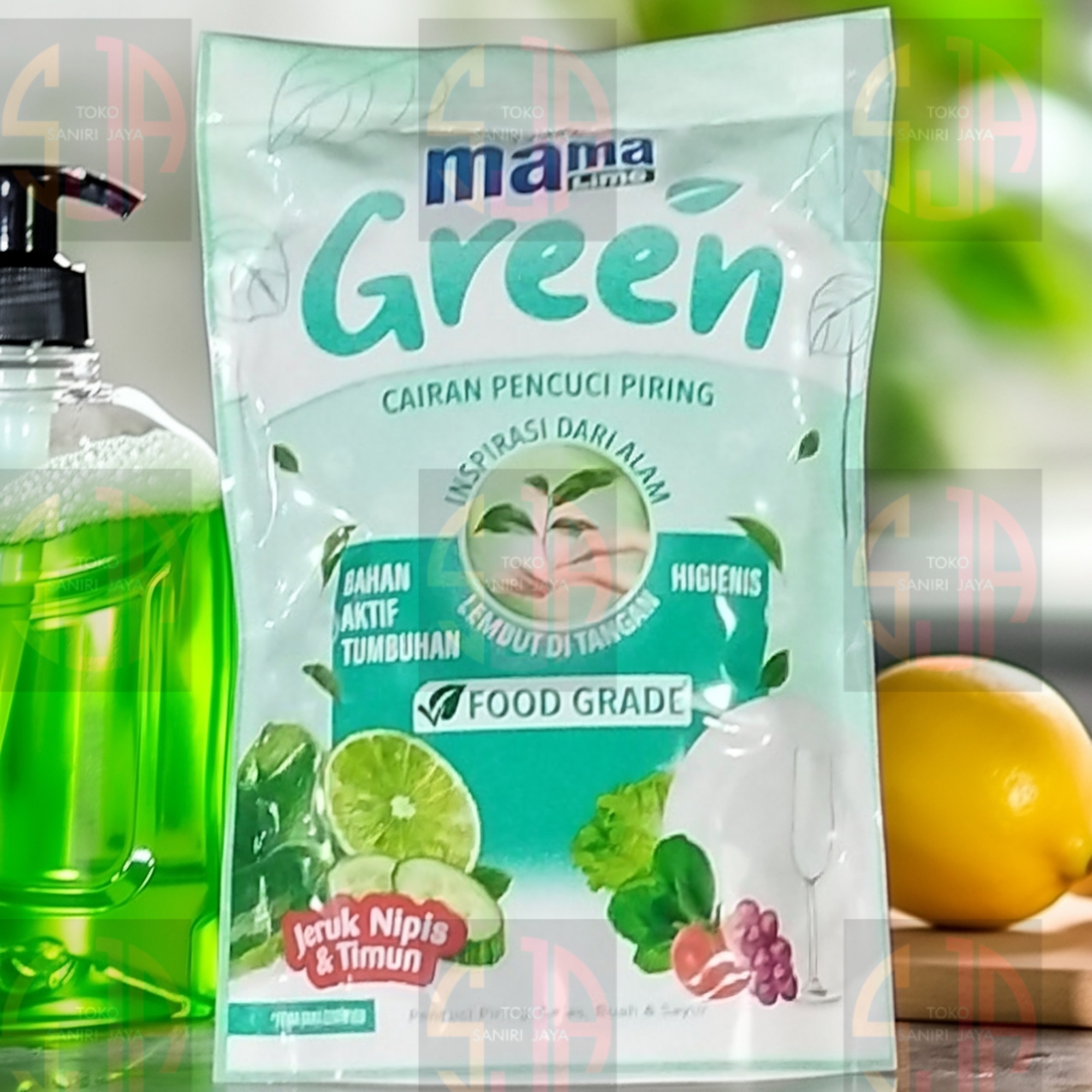 Mama Lemon Green Cairan Pencuci Piring