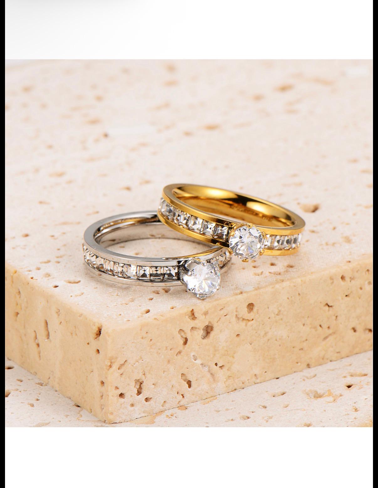 Bague en or avec diamant