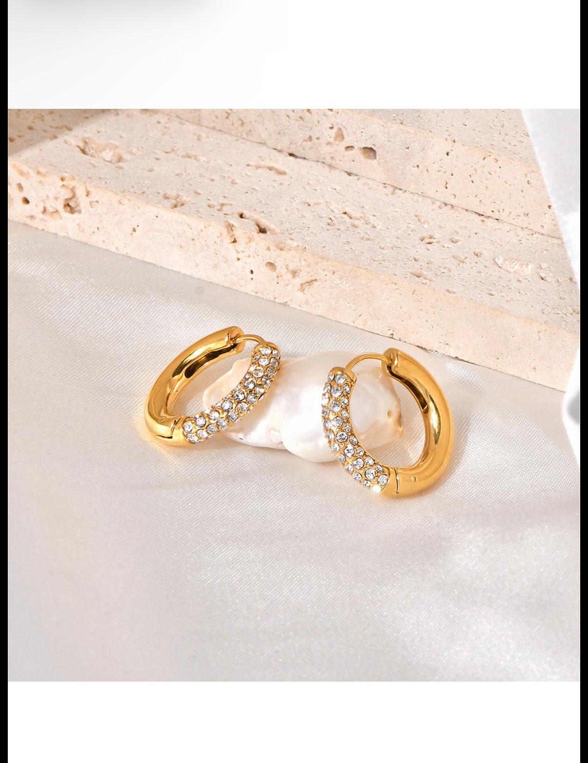 Boucles d'oreilles argentées à perles