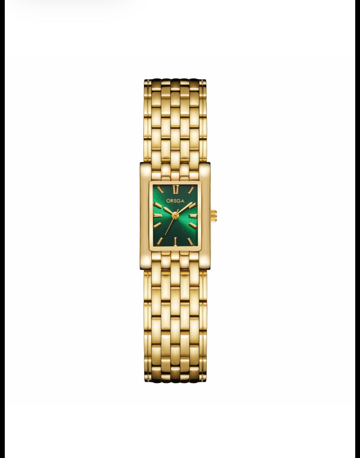 Montre dorée élégante