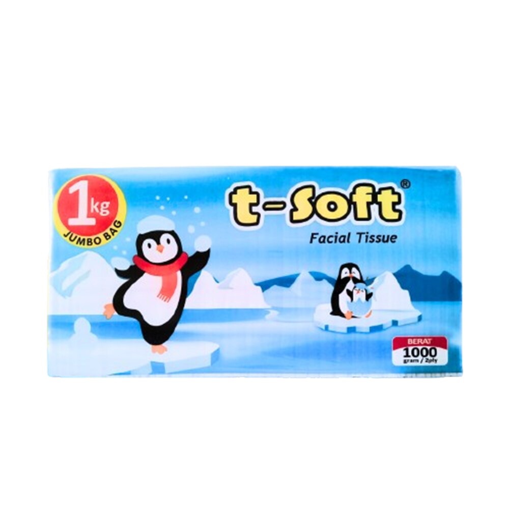 T-Soft Facial Tissue Jumbo 1kg