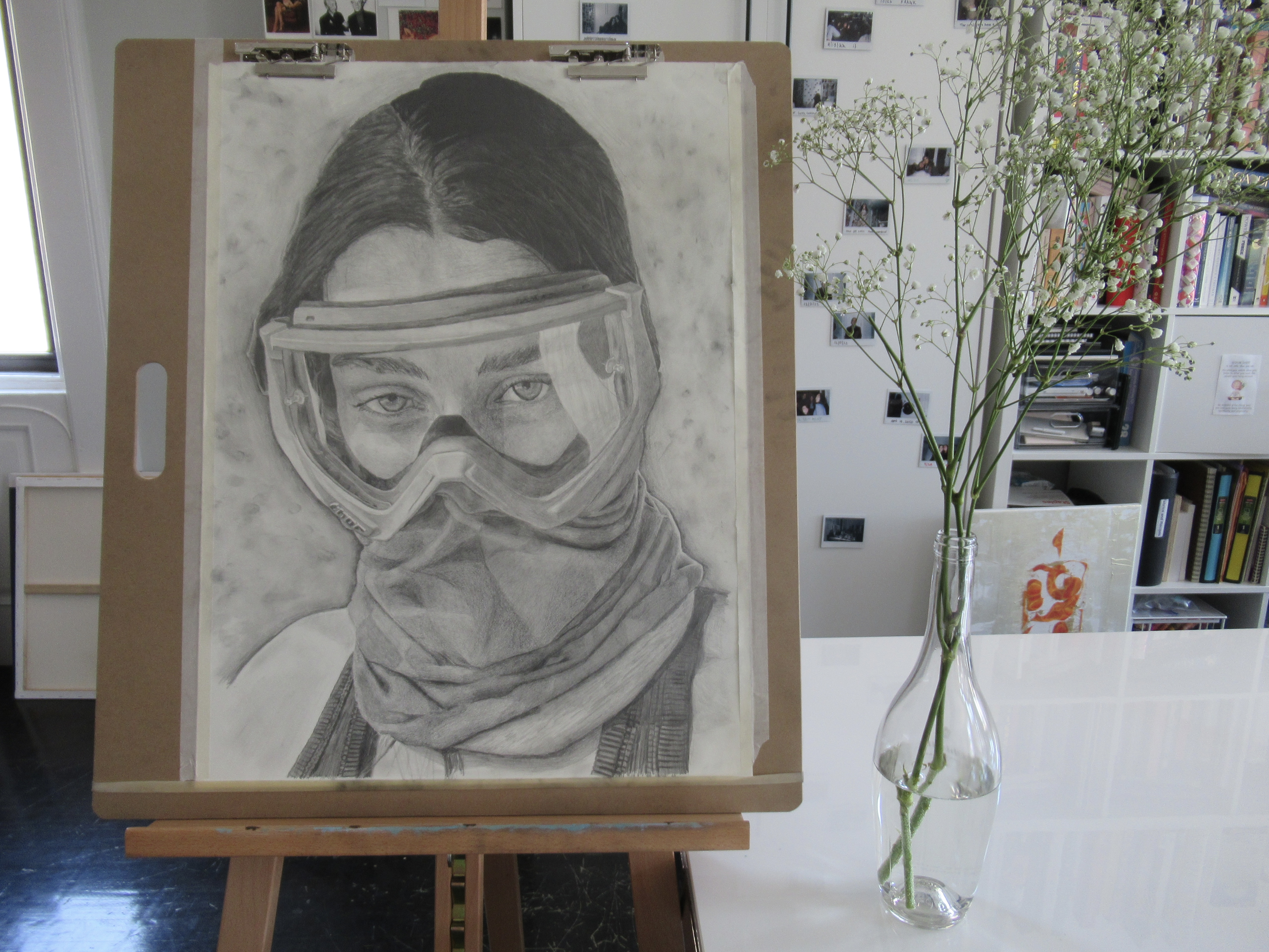 Custom Black & White Pencil Portrait (9 x 12)