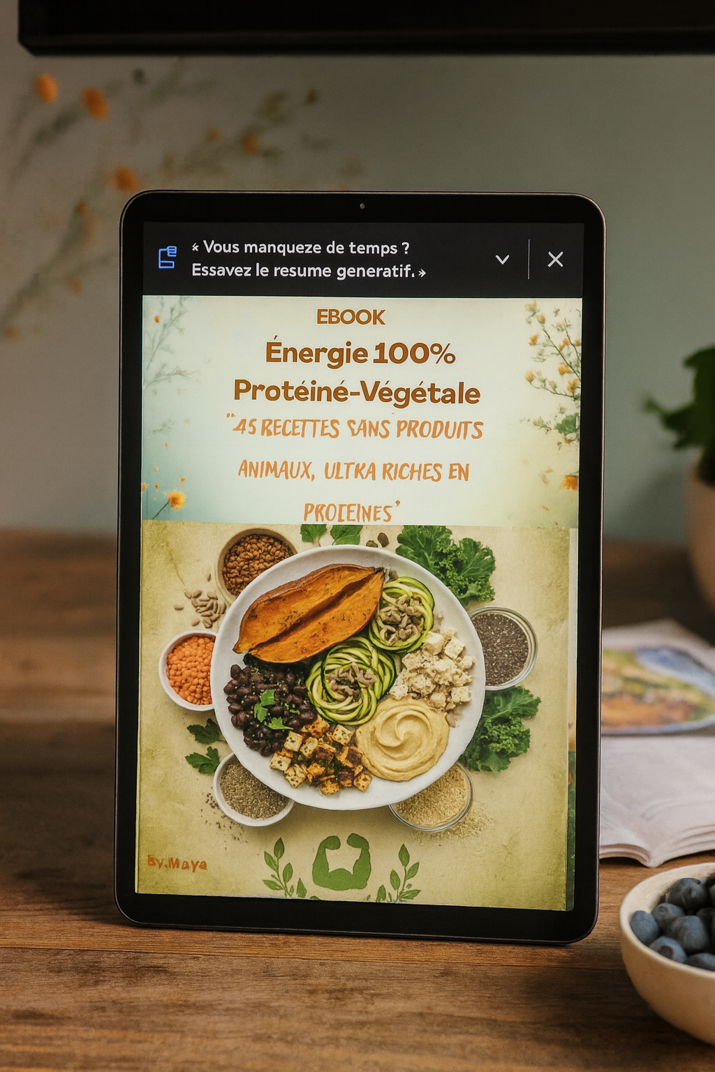 Ebook énergie 100% Protéine-Végétale