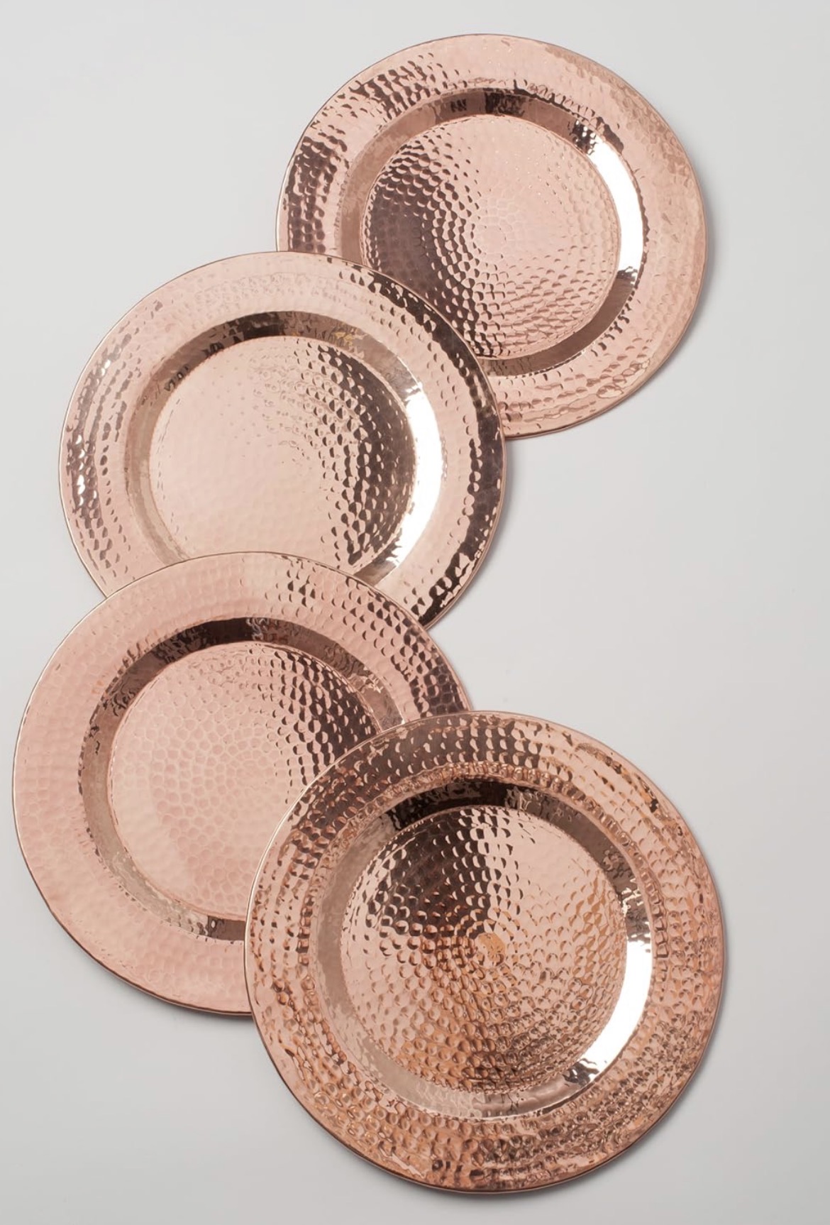 Hammered Copper Charger Plate