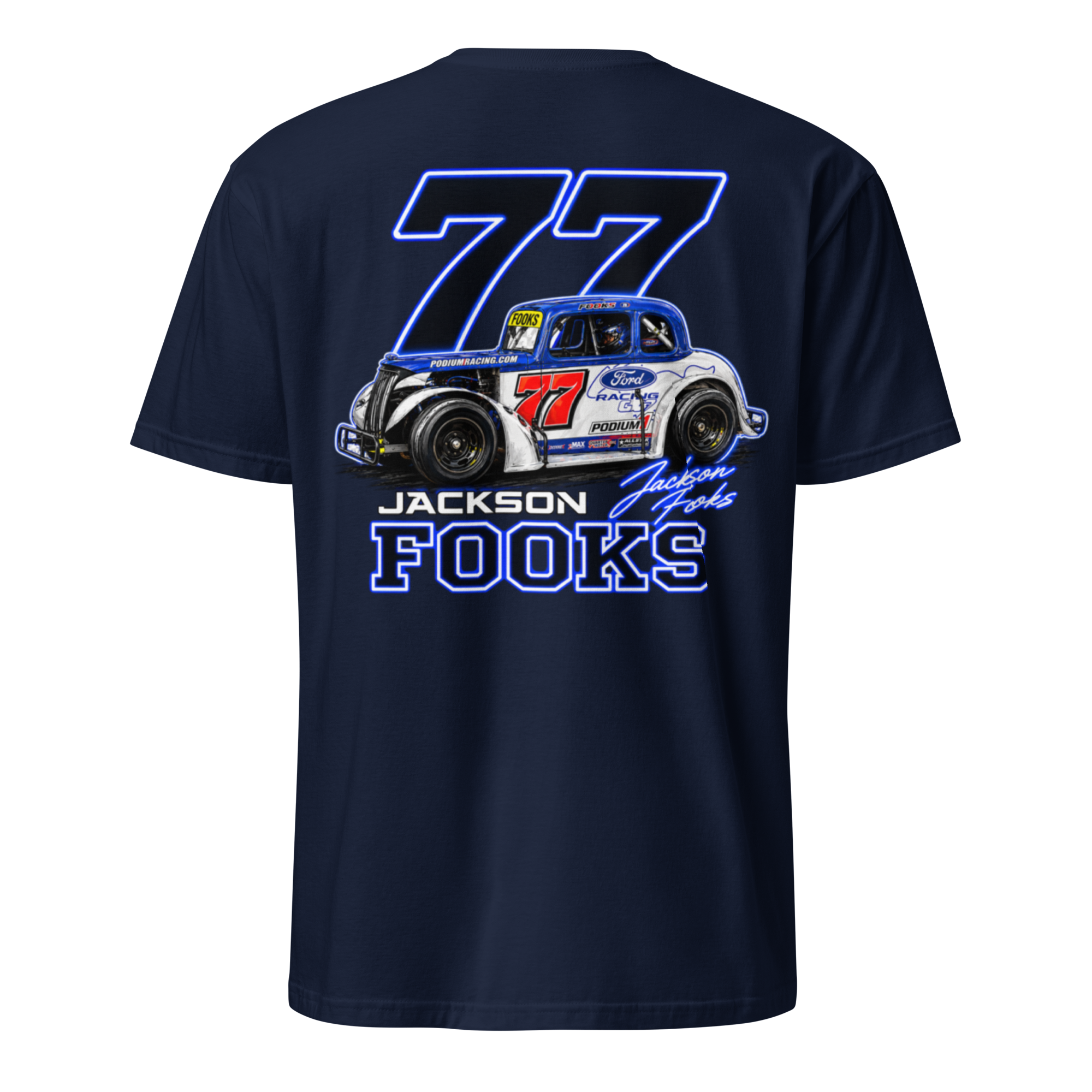 Neon Signature Jackson Fooks Car Graphic T-Shirt - 6 Color Options