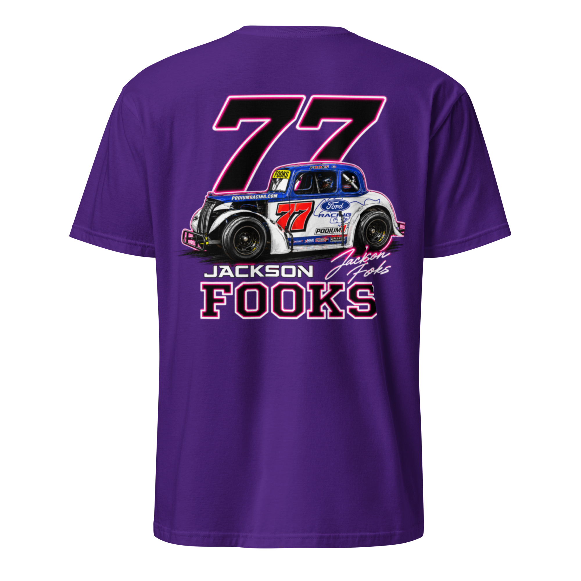 Signature Neon Pink Jackson Fooks Graphic T-Shirt
