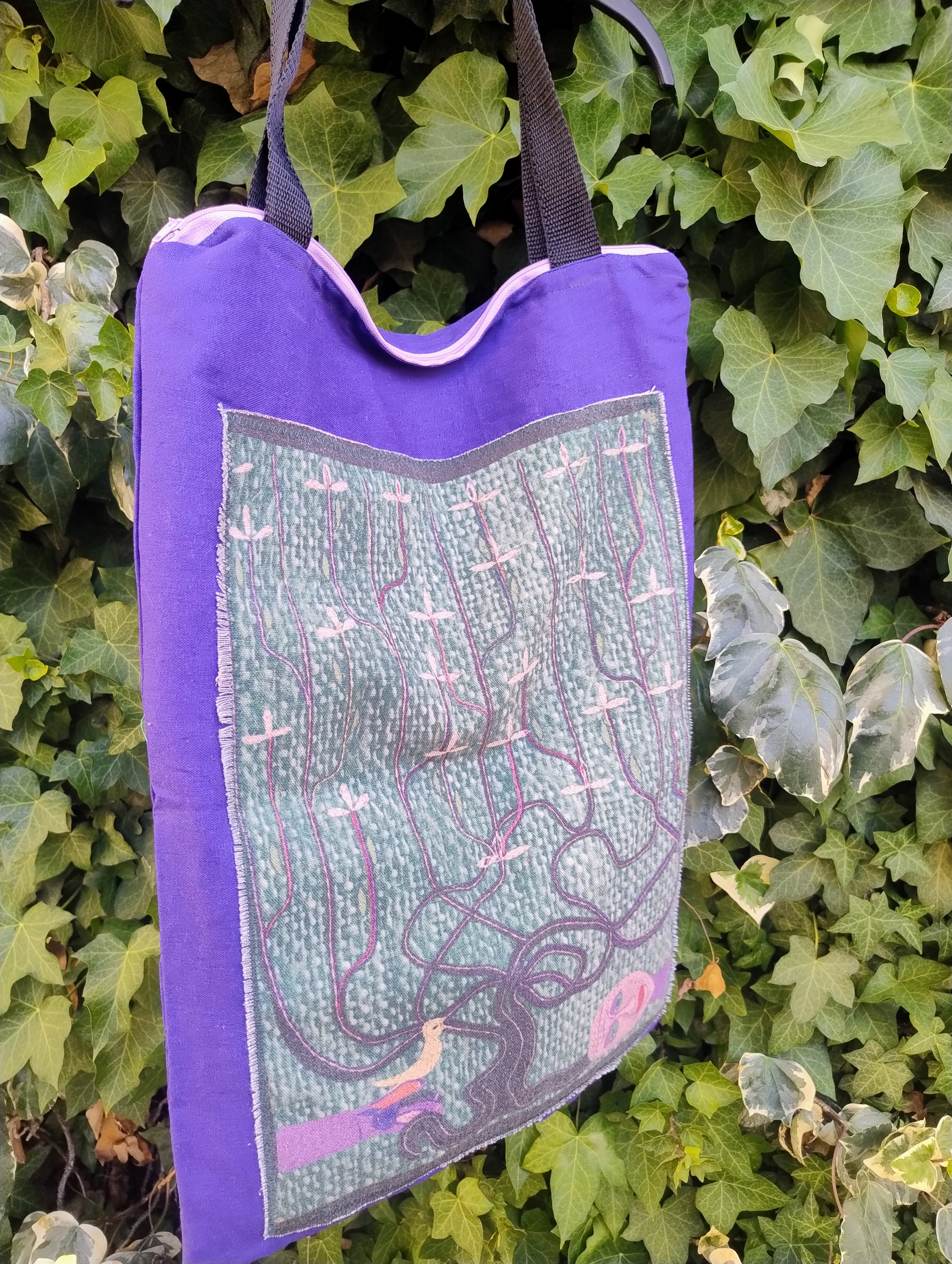 Tote bag con cierre - Diseño Violeta Parra
