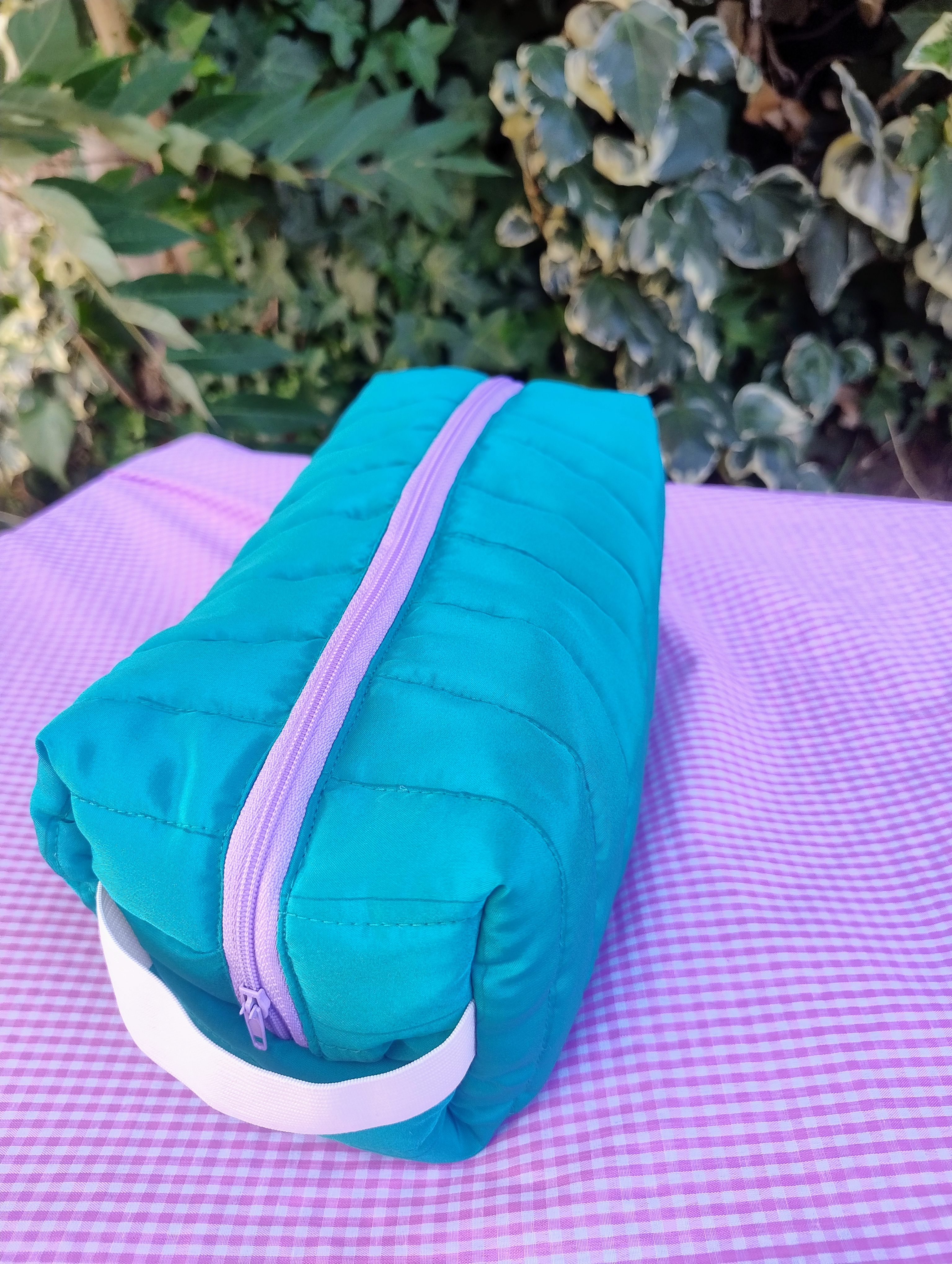 Cosmetiquero Acolchado Turquesa