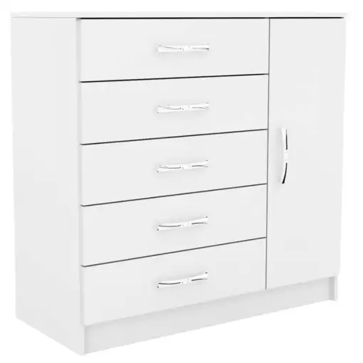 Cômoda Evidencia com Sapateira e 5 Gavetas