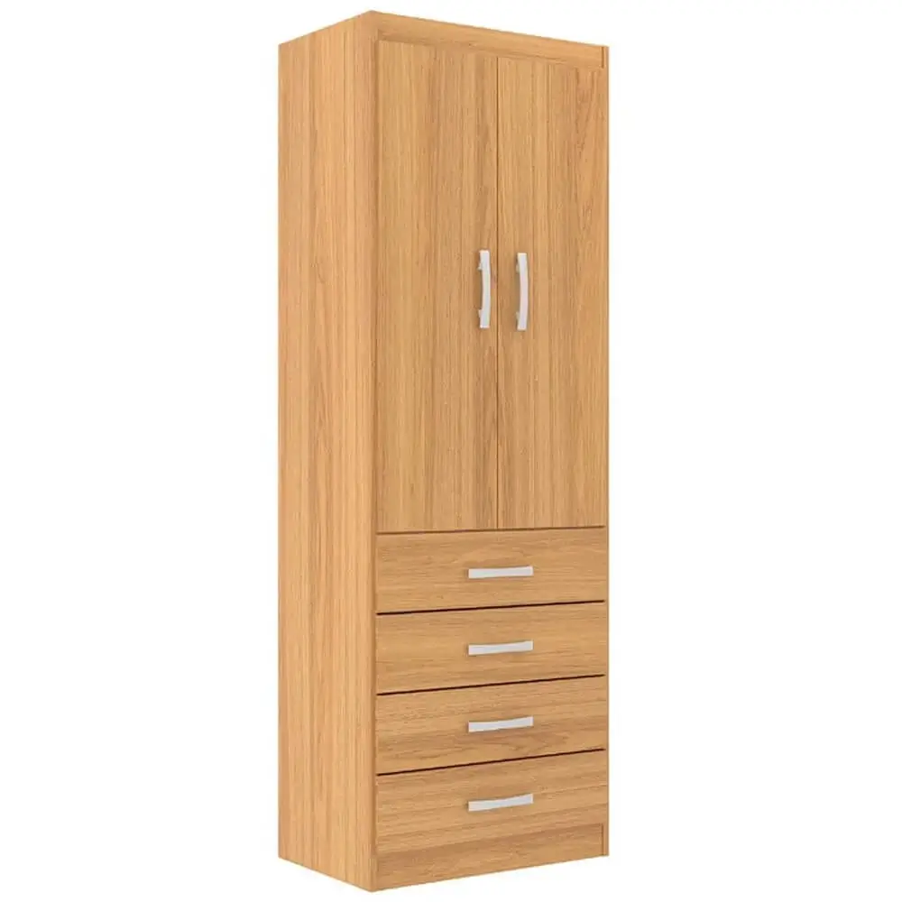 Guarda Roupa Evidencia Camiseiro Solteiro 2 Portas 4 Gavetas