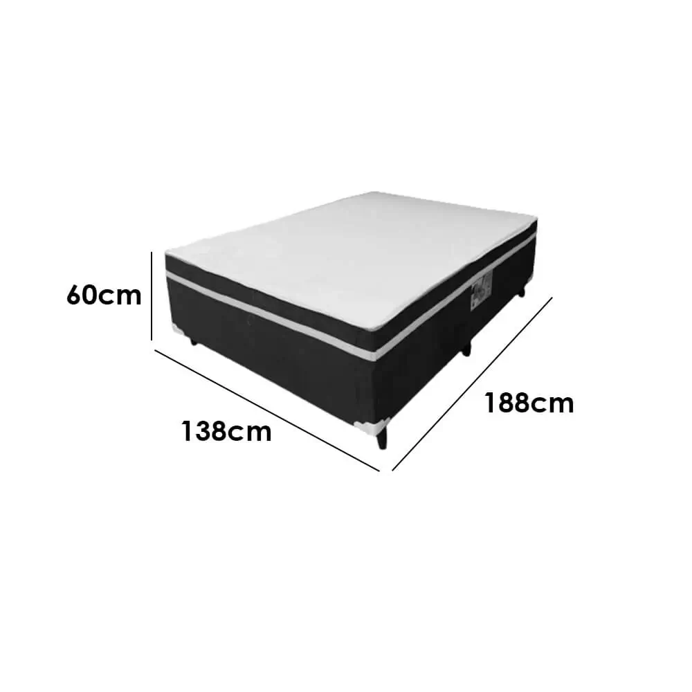 CAMA BOX CASAL DE MOLAS ENSACADAS D28