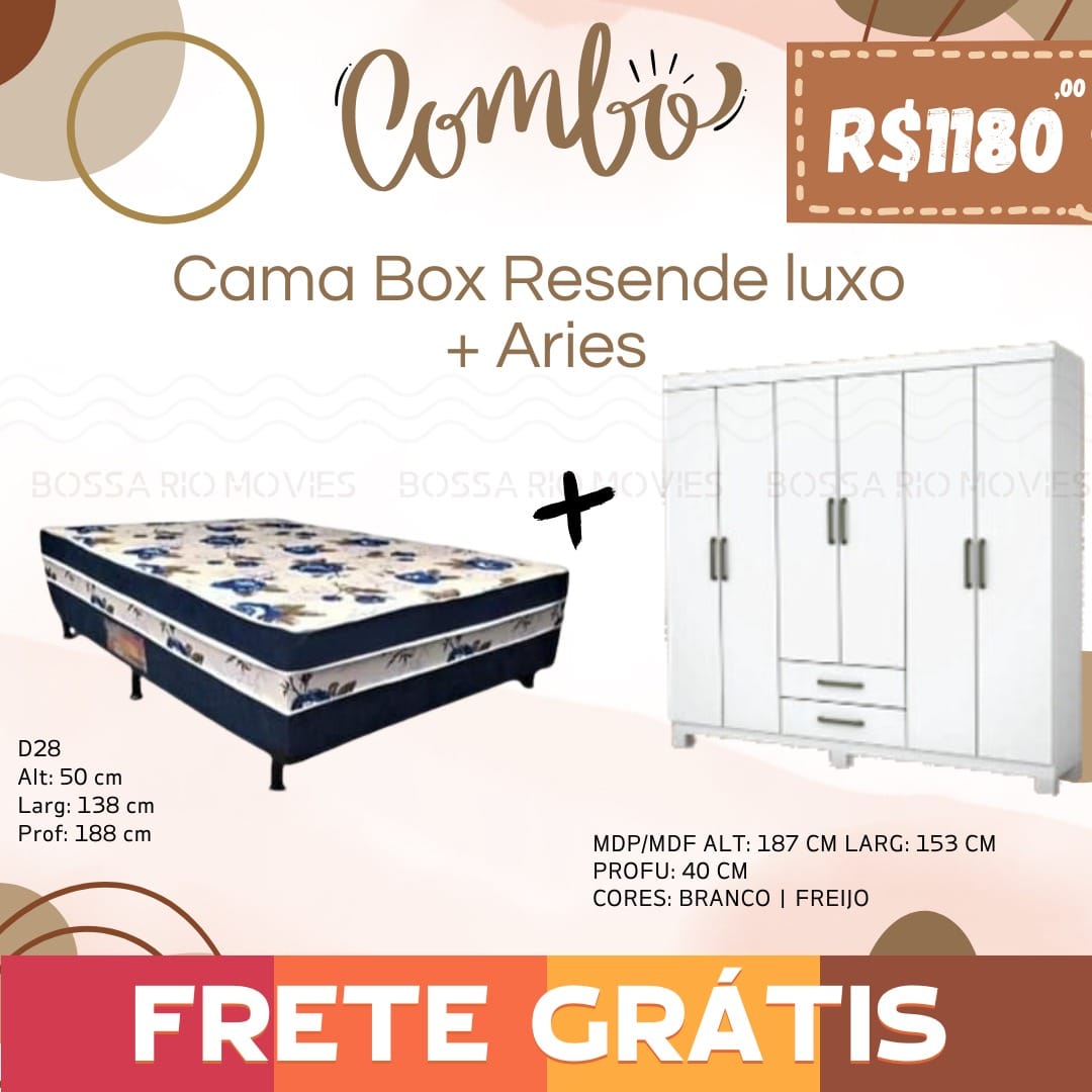 COMBO QUARTO PREMIUM 03 (FRETE GRÁTIS)