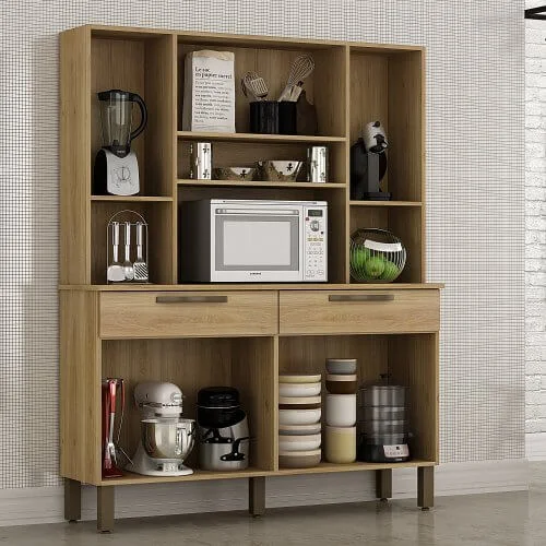 Armário de Cozinha Turim 8 Portas 2 Gavetas Salleto