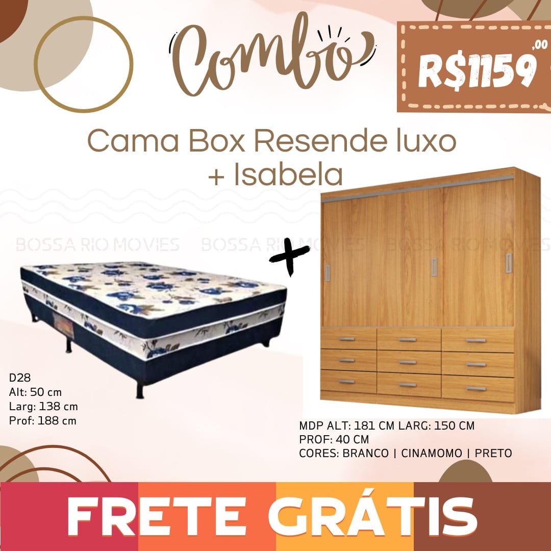 COMBO QUARTO PREMIUM 02 (FRETE GRÁTIS)