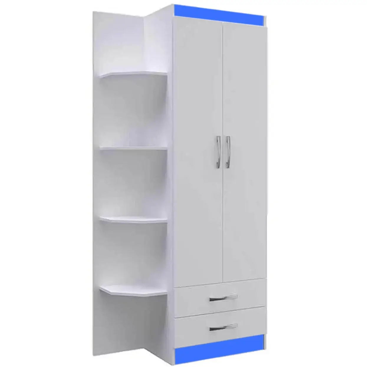 Guarda Roupa Infantil com Cantoneira Evidencia 2 Portas