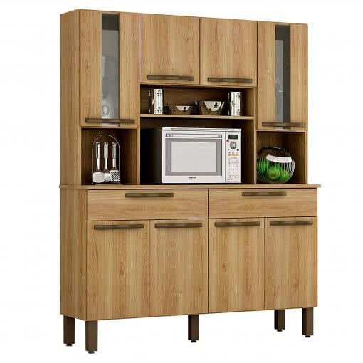 Armário de Cozinha Turim 8 Portas 2 Gavetas Salleto