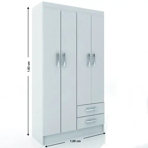 Guarda Roupa Evidencia 4 Portas