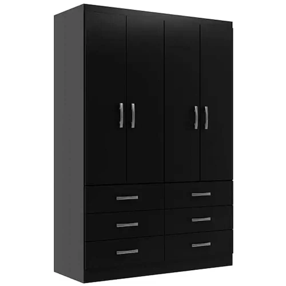 Guarda Roupa Treviso Evidencia Solteiro 4 Portas 6 Gavetas