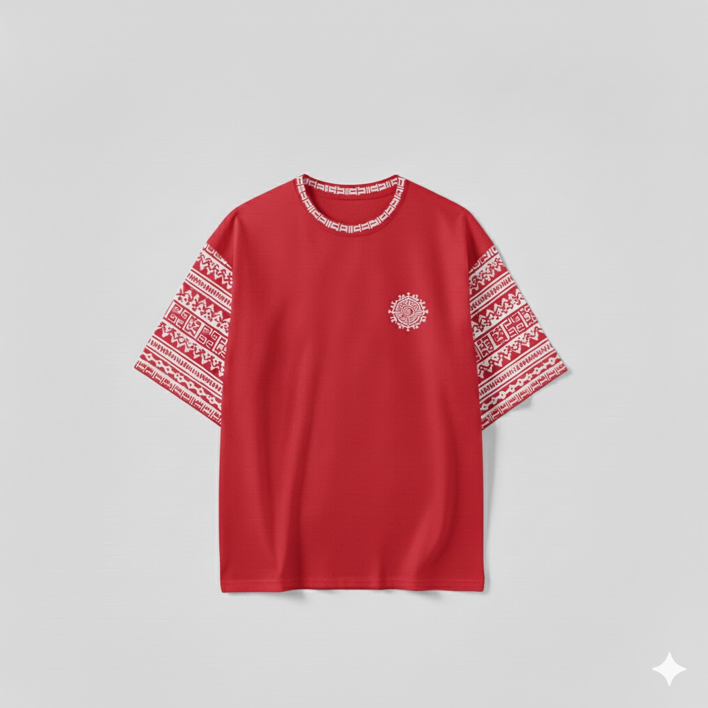 "Tribu Urbana" - Playera con Estampado Geométrico .