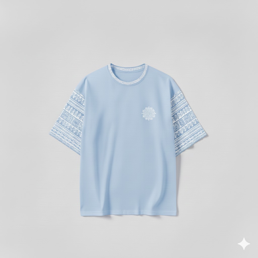 "Tribu Urbana" - Playera con Estampado Geométrico .