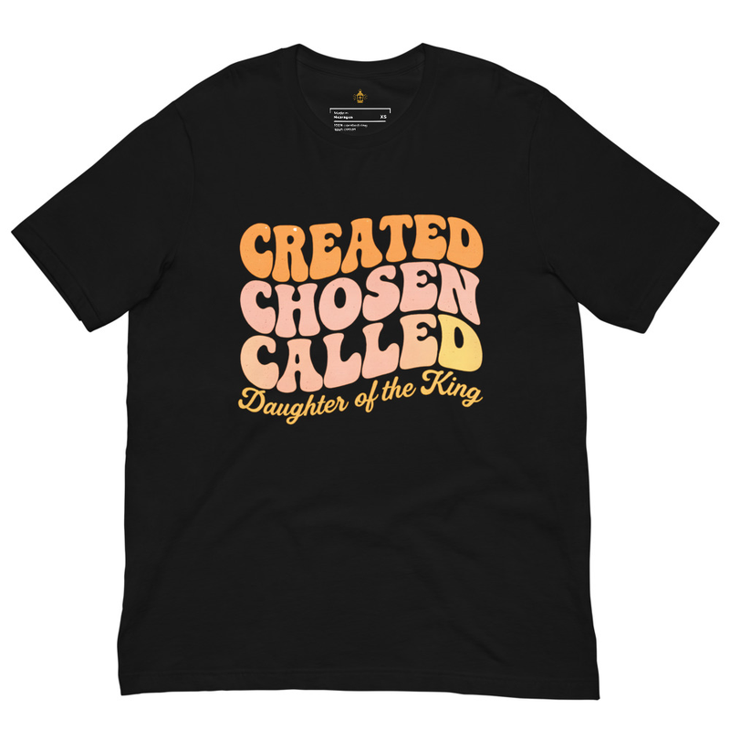 Created Chosen Called Christian T-Shirt, Faith Identity Tee, Unisex Apparel for Men & Women, Catholic Religious Jesus Gift