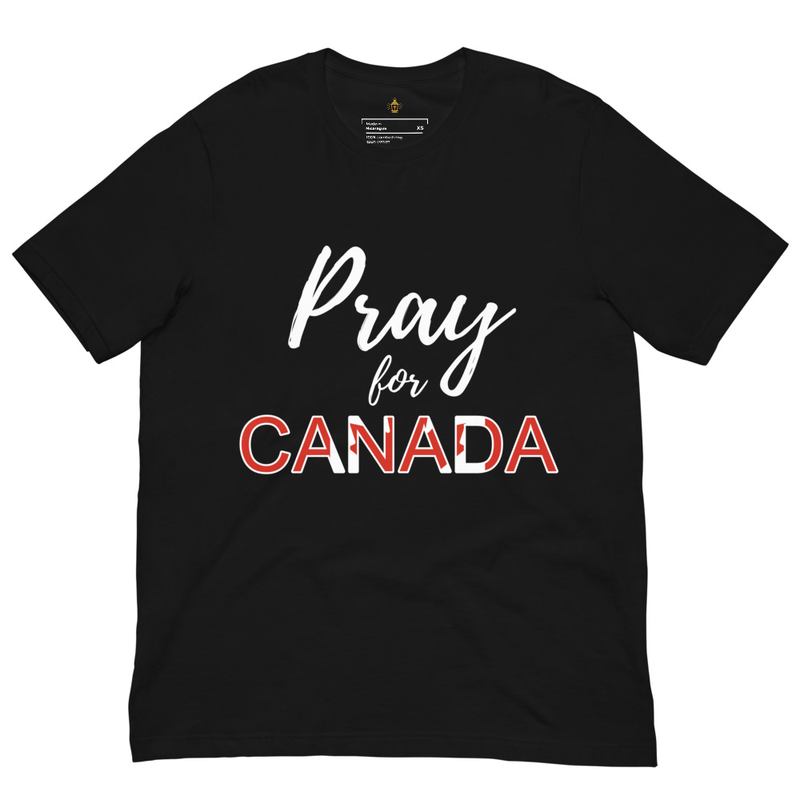 Pray for Canada Christian T-Shirt, Canadian Soccer World Cup 2026 Faith Tee, Unisex for Men & Women 