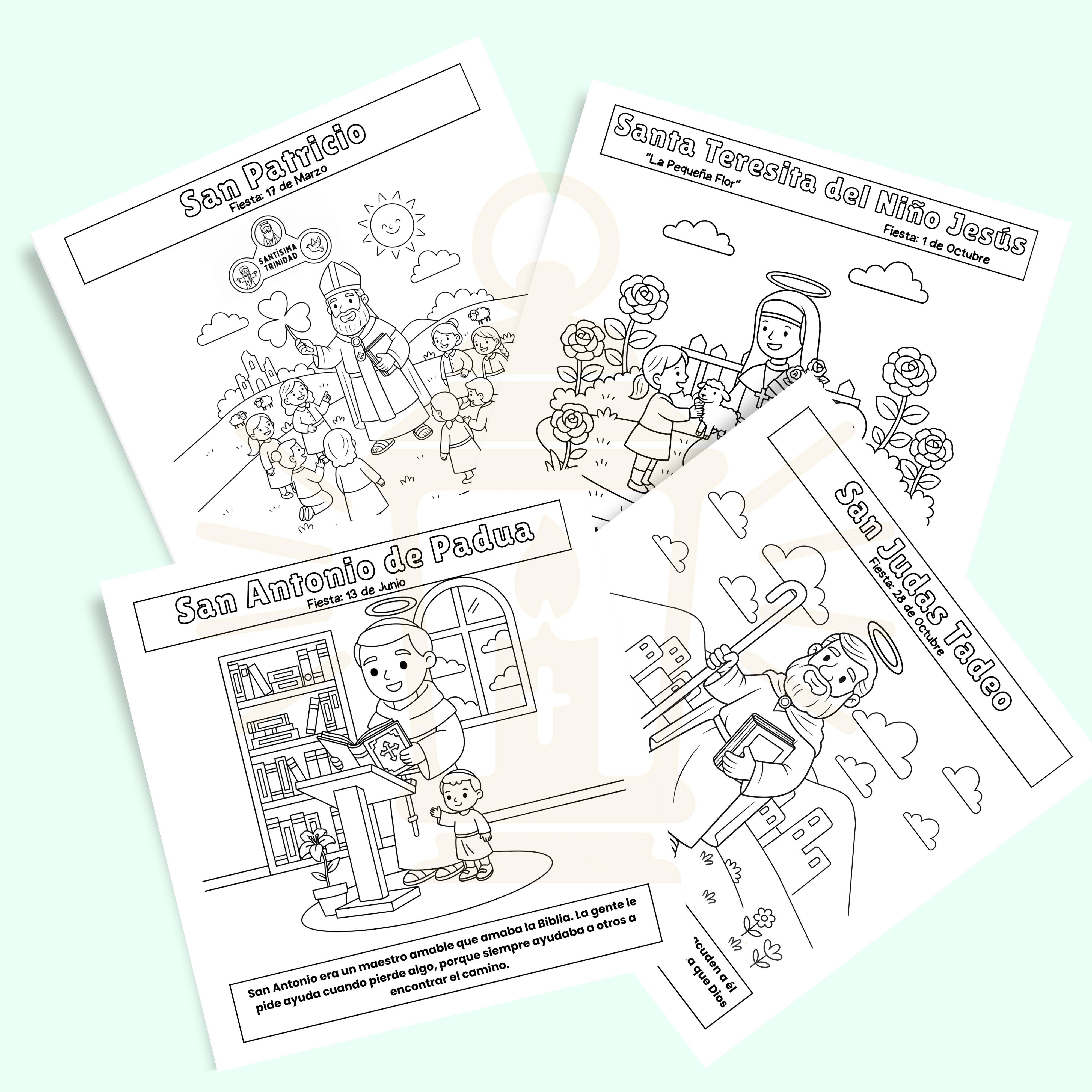 Historias de Santos y Símbolos Sagrados para Niños (5-7 Años)