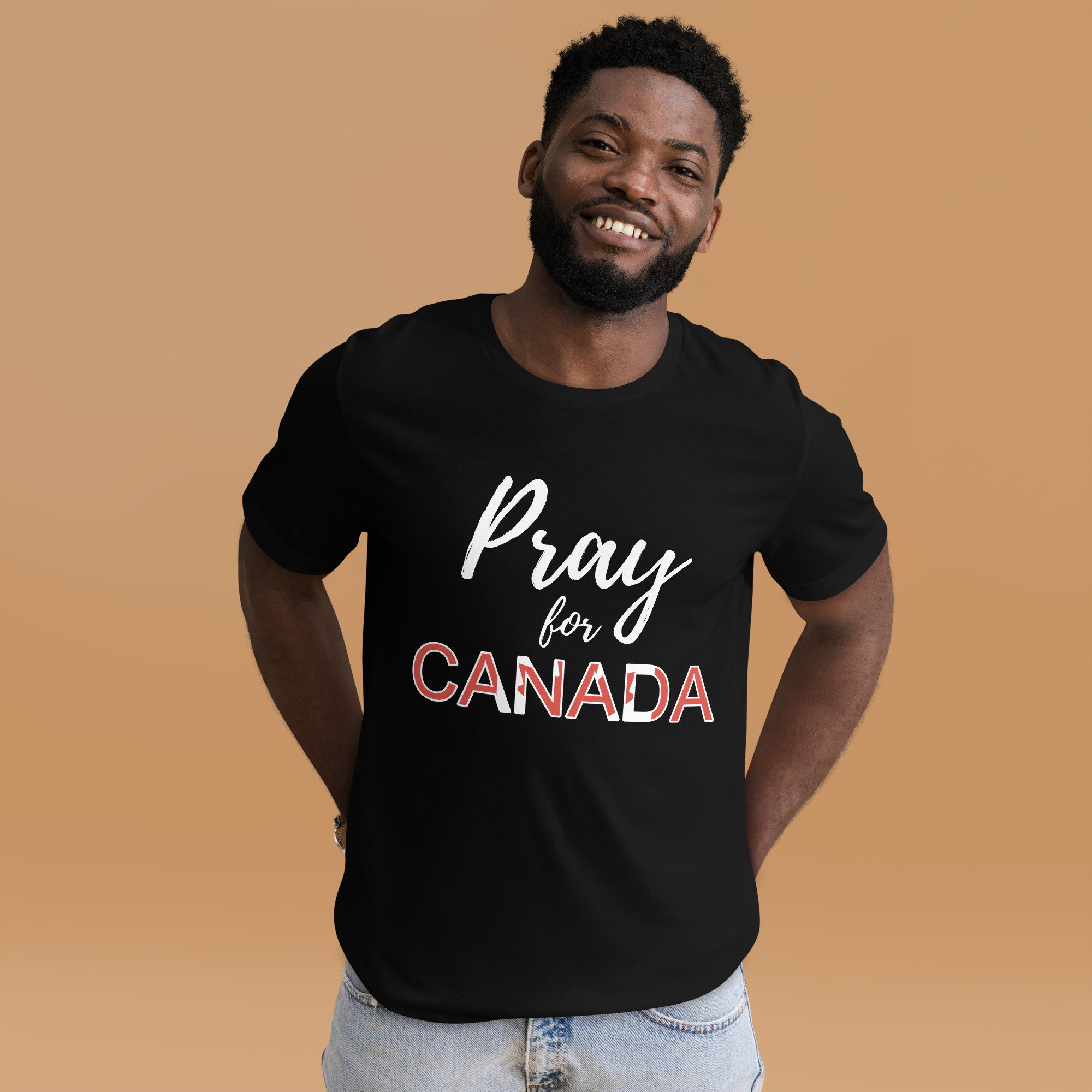 Pray for Canada Christian T-Shirt, Canadian Soccer World Cup 2026 Faith Tee, Unisex for Men & Women 