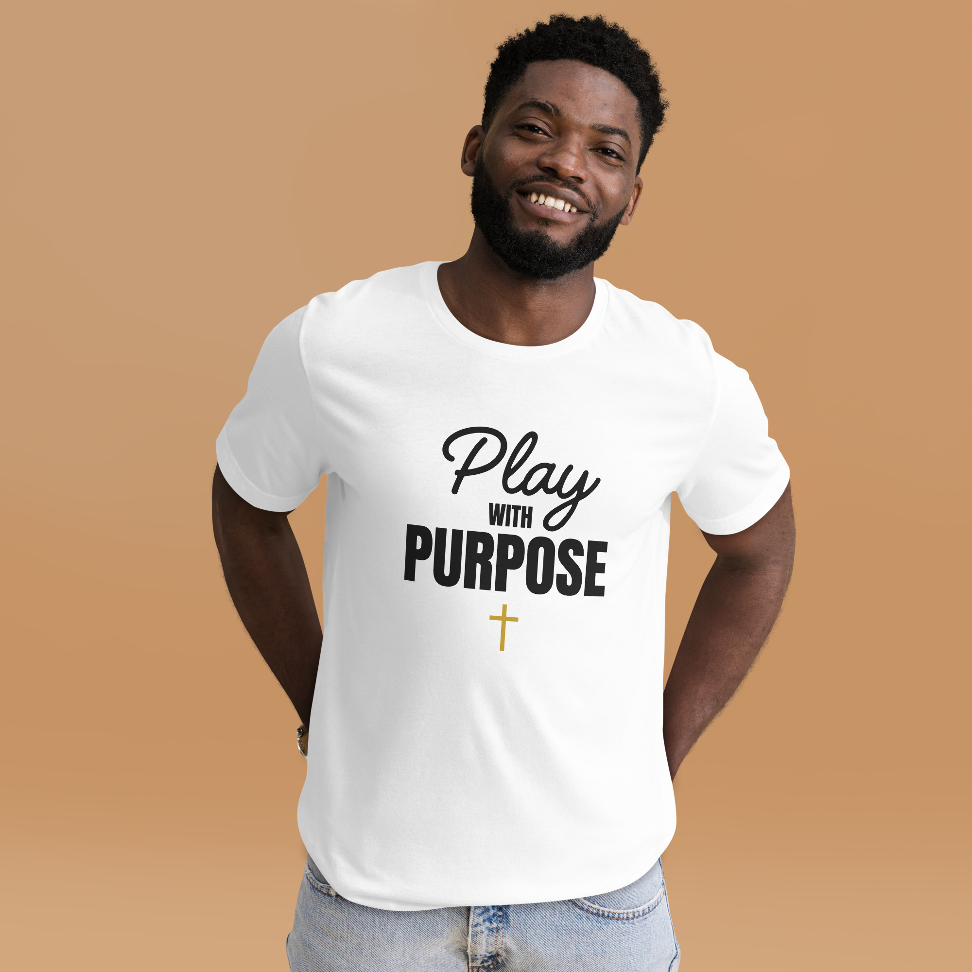 Play with Purpose Christian T-Shirt, Soccer World Cup 2026 Sports Faith Tee, Unisex Apparel for Men & Women