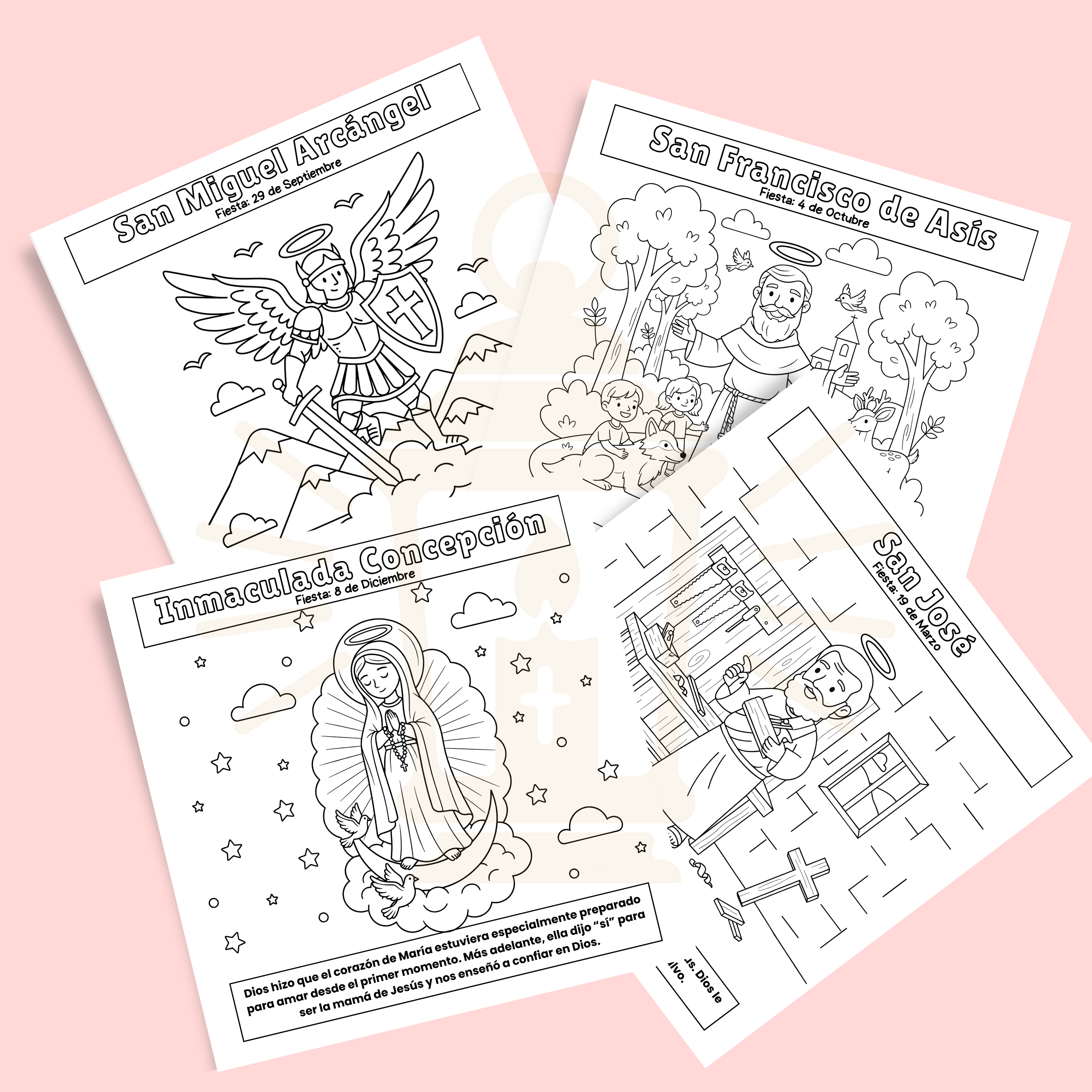 Historias de Santos y Símbolos Sagrados para Niños (5-7 Años)