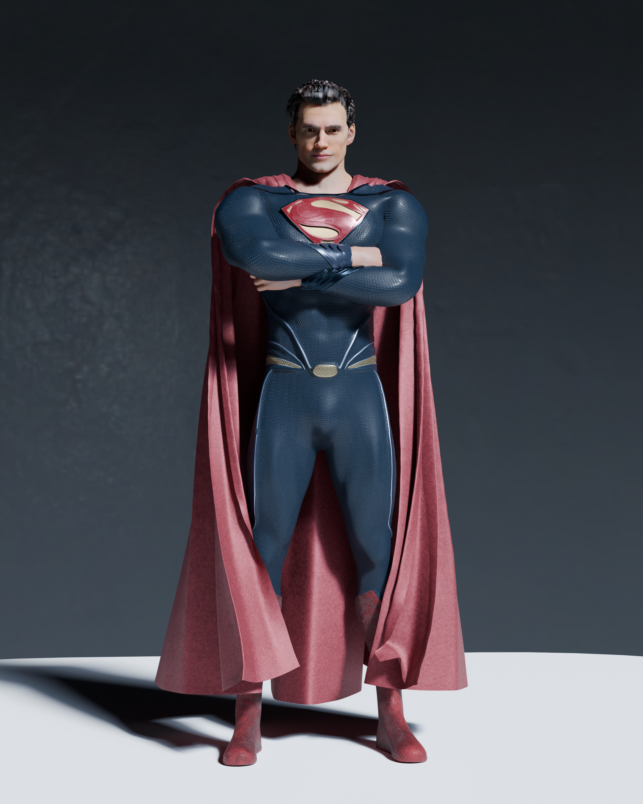 Man Of Steel 3D model RIGGED