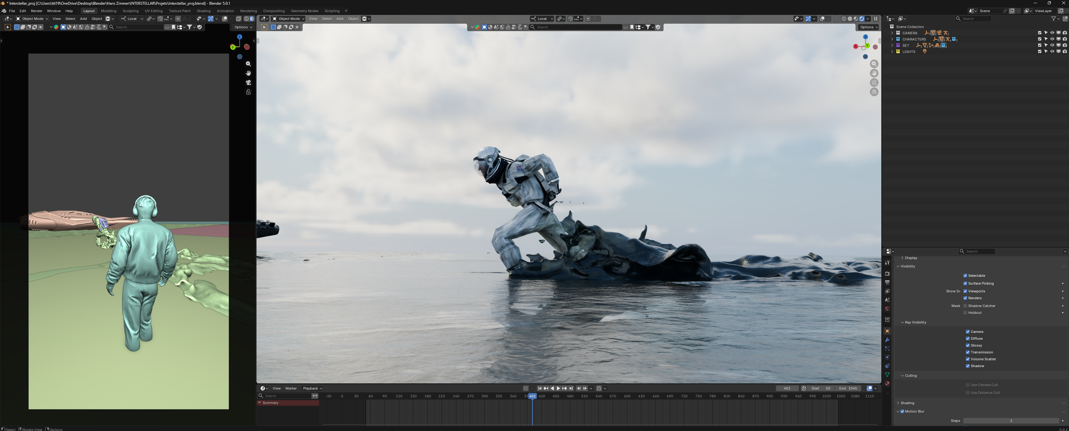 BLEND FILE - INTERSTELLAR project