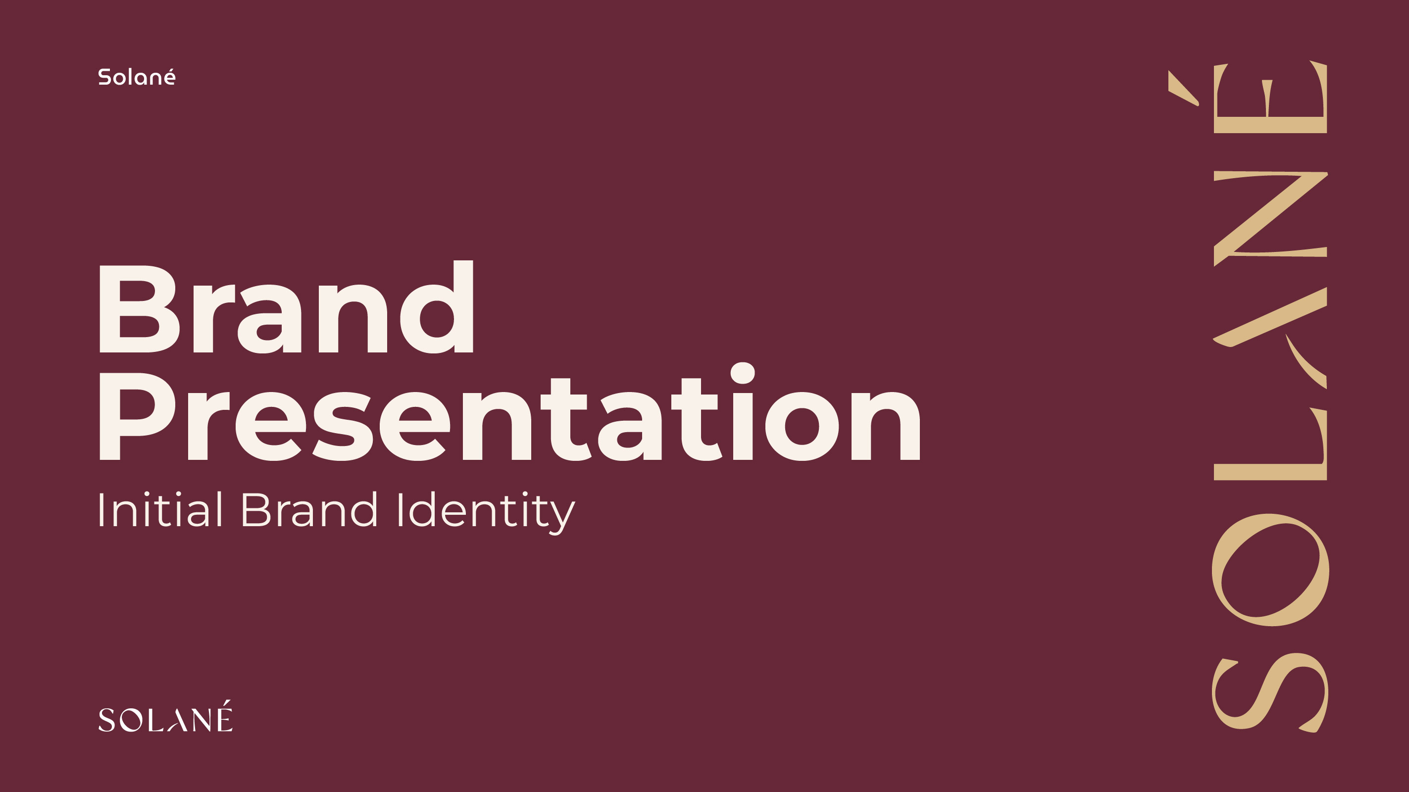 Solané Brand Presentation