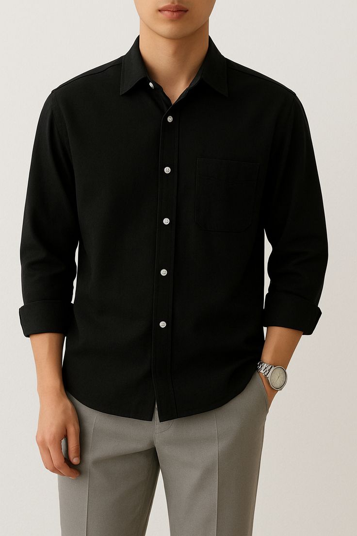 Classic Black Formal Shirt