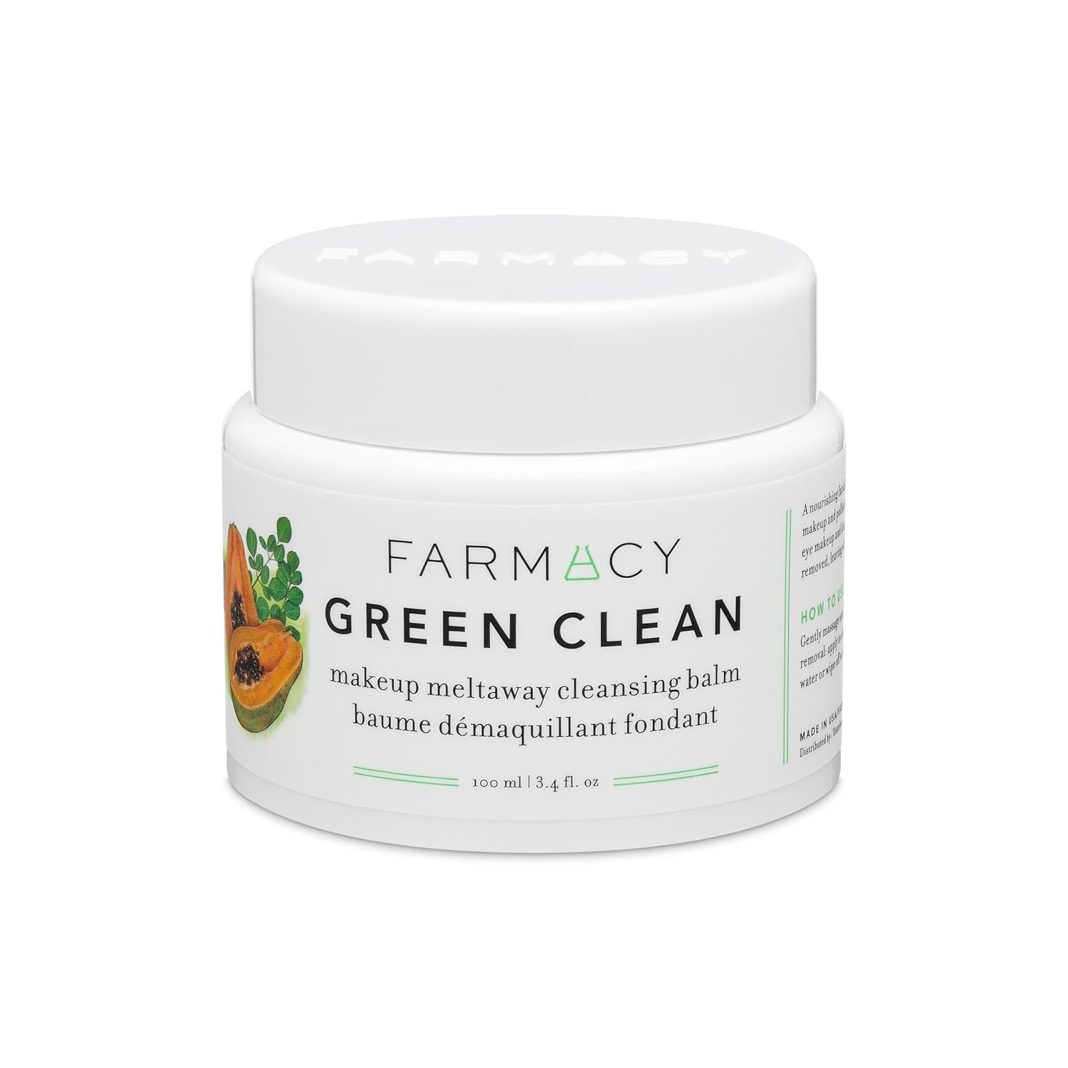 Farmacy Makeup Remover Cleansing Balm - Green Clean Waterproof Makeup Remover + Oil Based Cleanser