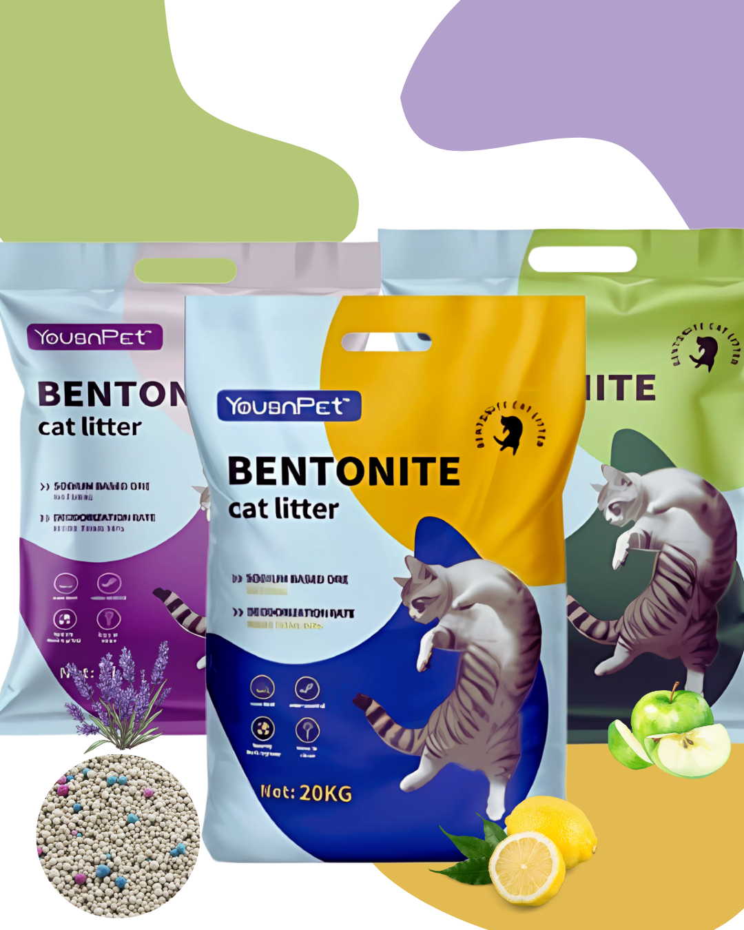 BENTONITA AGLOMERANTE YOUSNPET 25lts/20KG