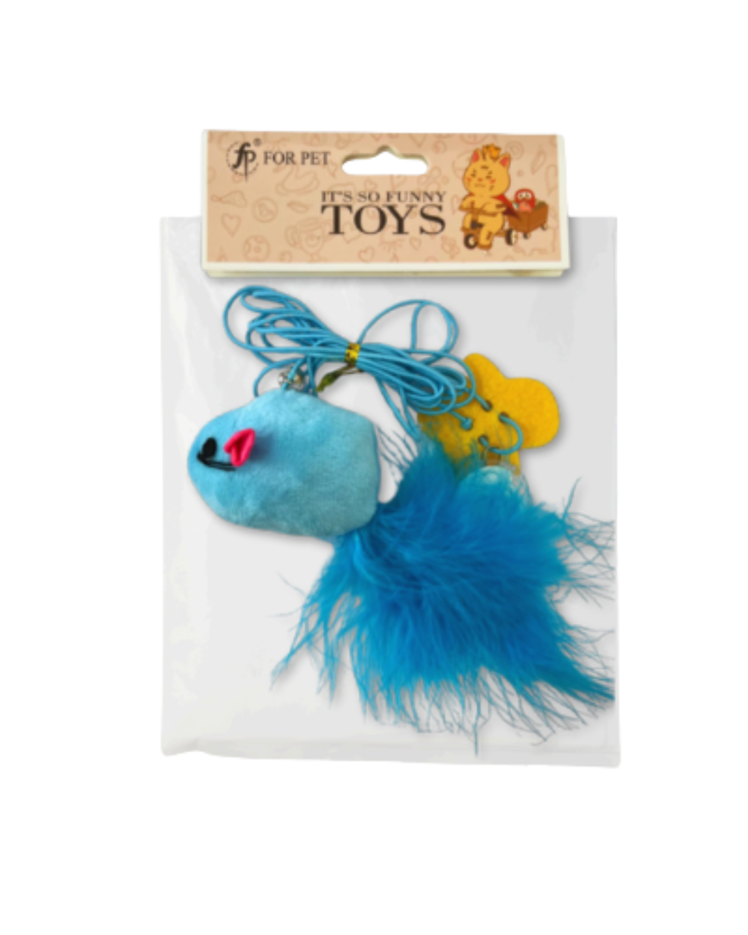 RATÓN CON PLUMAS CON COLGANTE