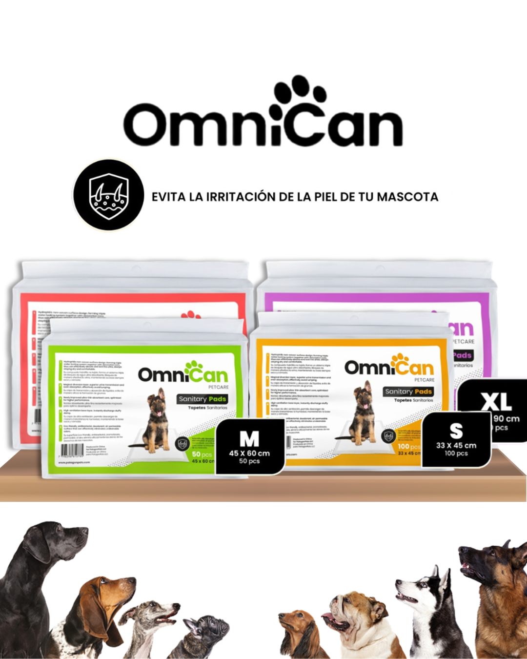 Tapetes higenicos (pañales) Omnican 