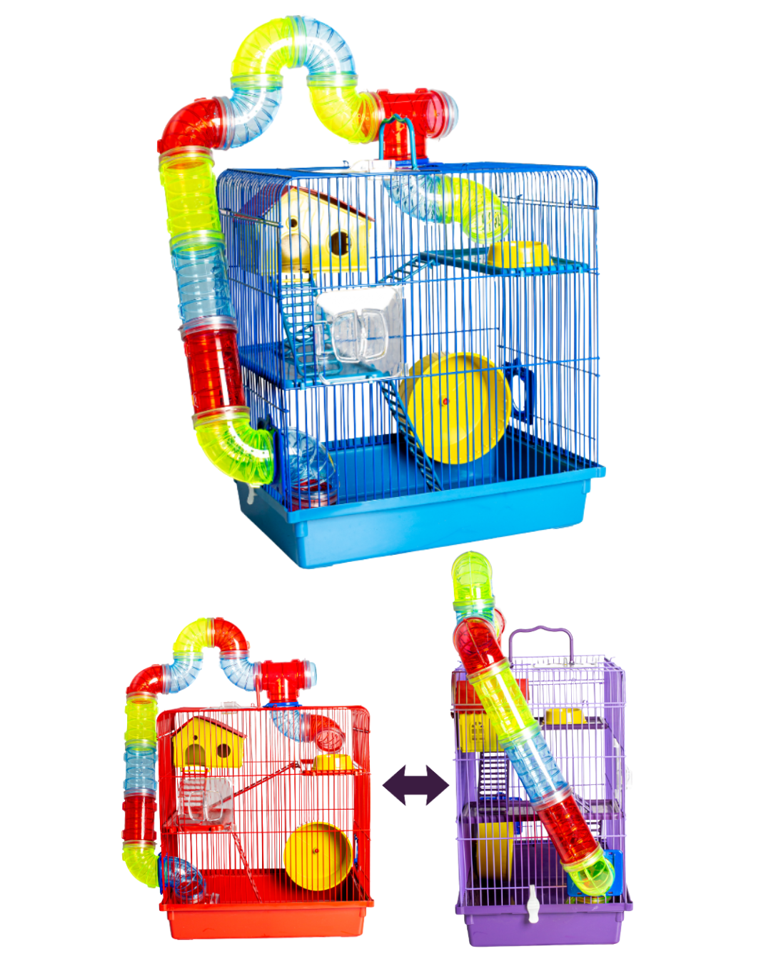 JAULA 3 PISOS TUBO SUPER LUJO