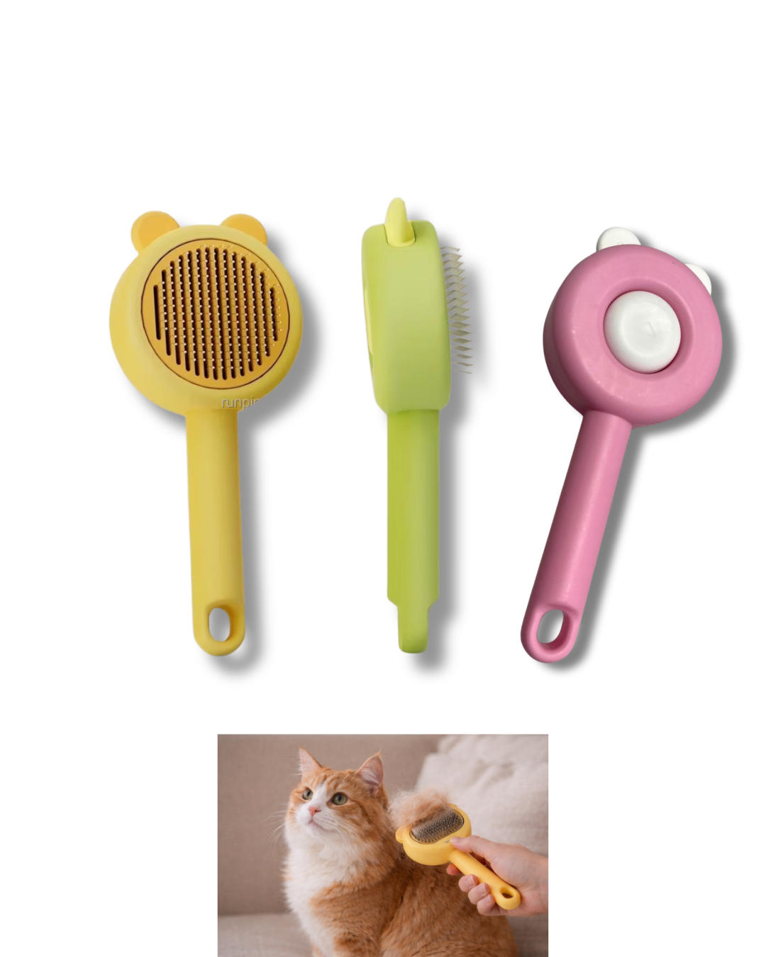 Cepillo expulsa pelo 