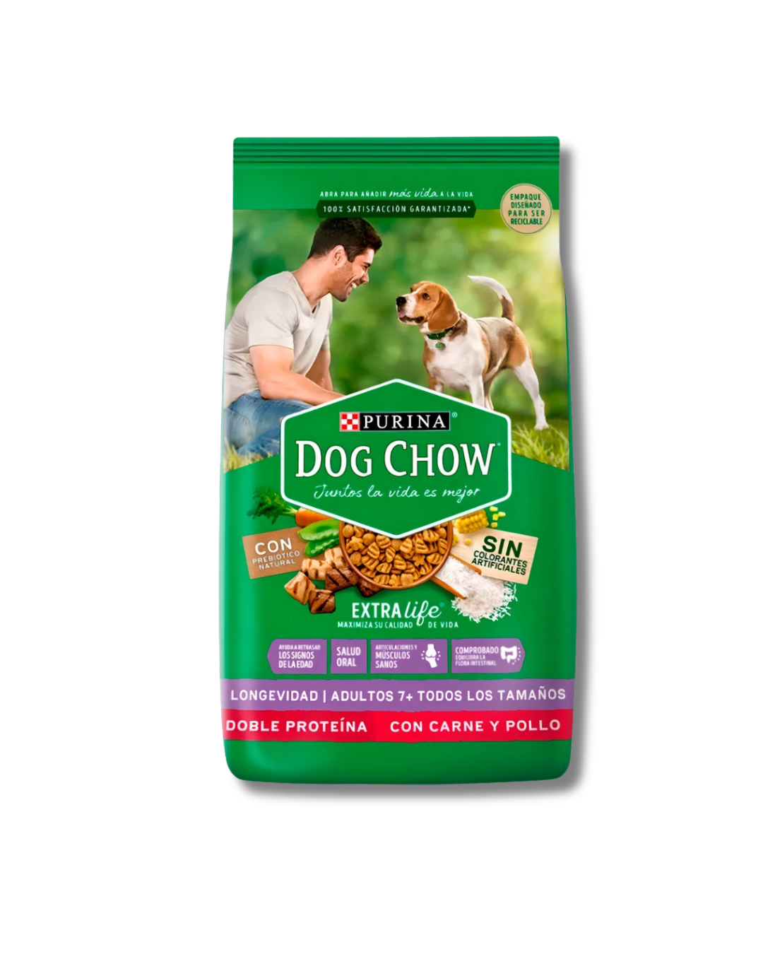 Dog Chow adulto + de 7 años raza medianas y grandes 