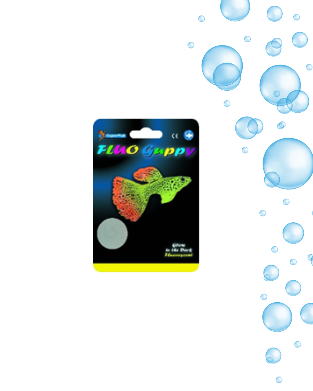 PEZ FLUORESCENTE CON VENTOSA