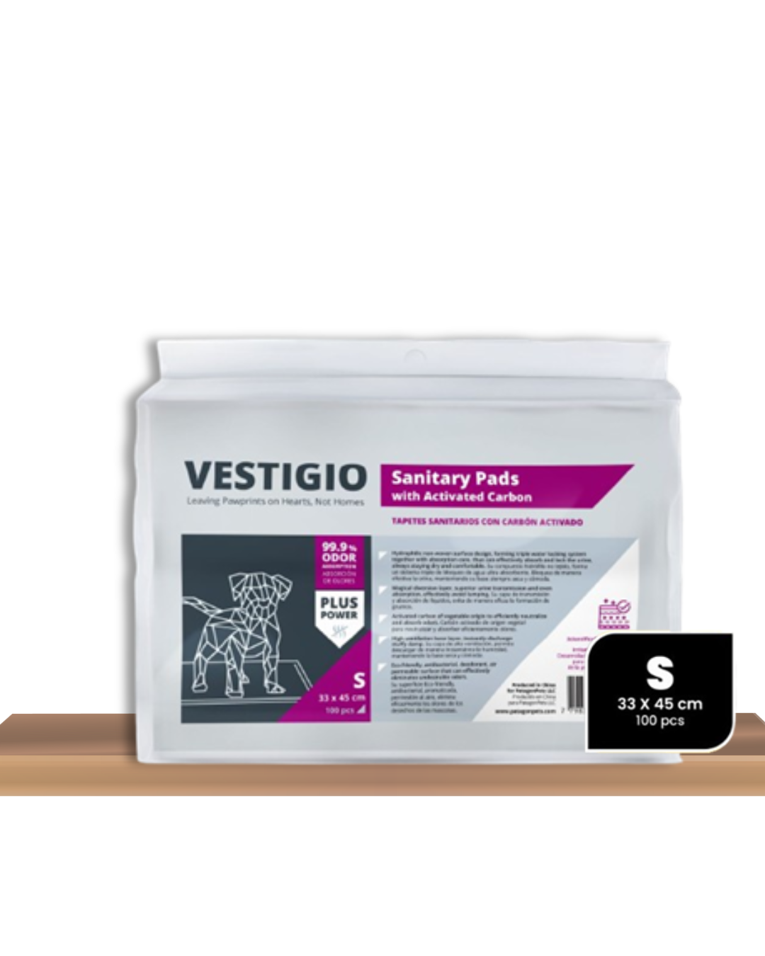 Tapetes higenicos (pañales) Vestigio- Con carbon activado