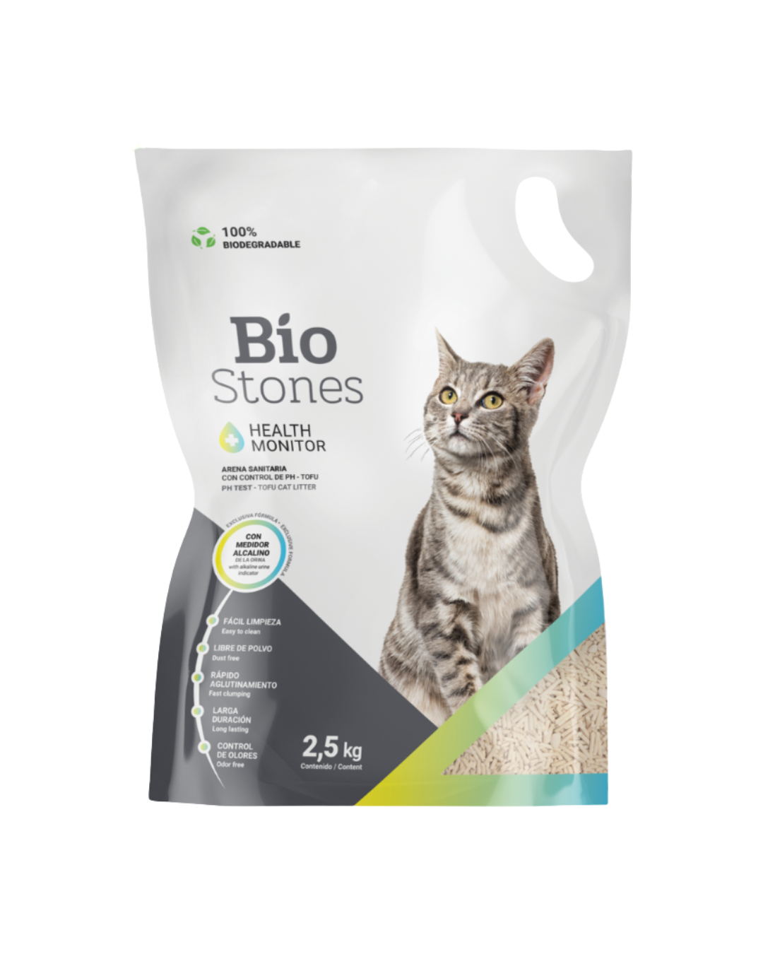 TOFU BIODEGRADABLE CON CONTROL DE pH 2.5kg 